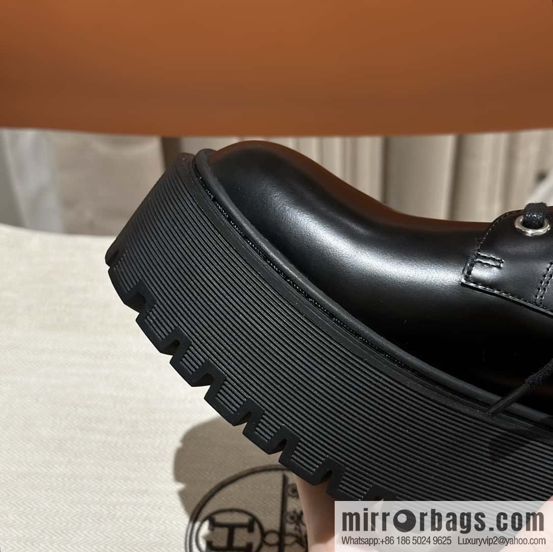 Hermès H new autumn and winter Hariston Oxford shoes