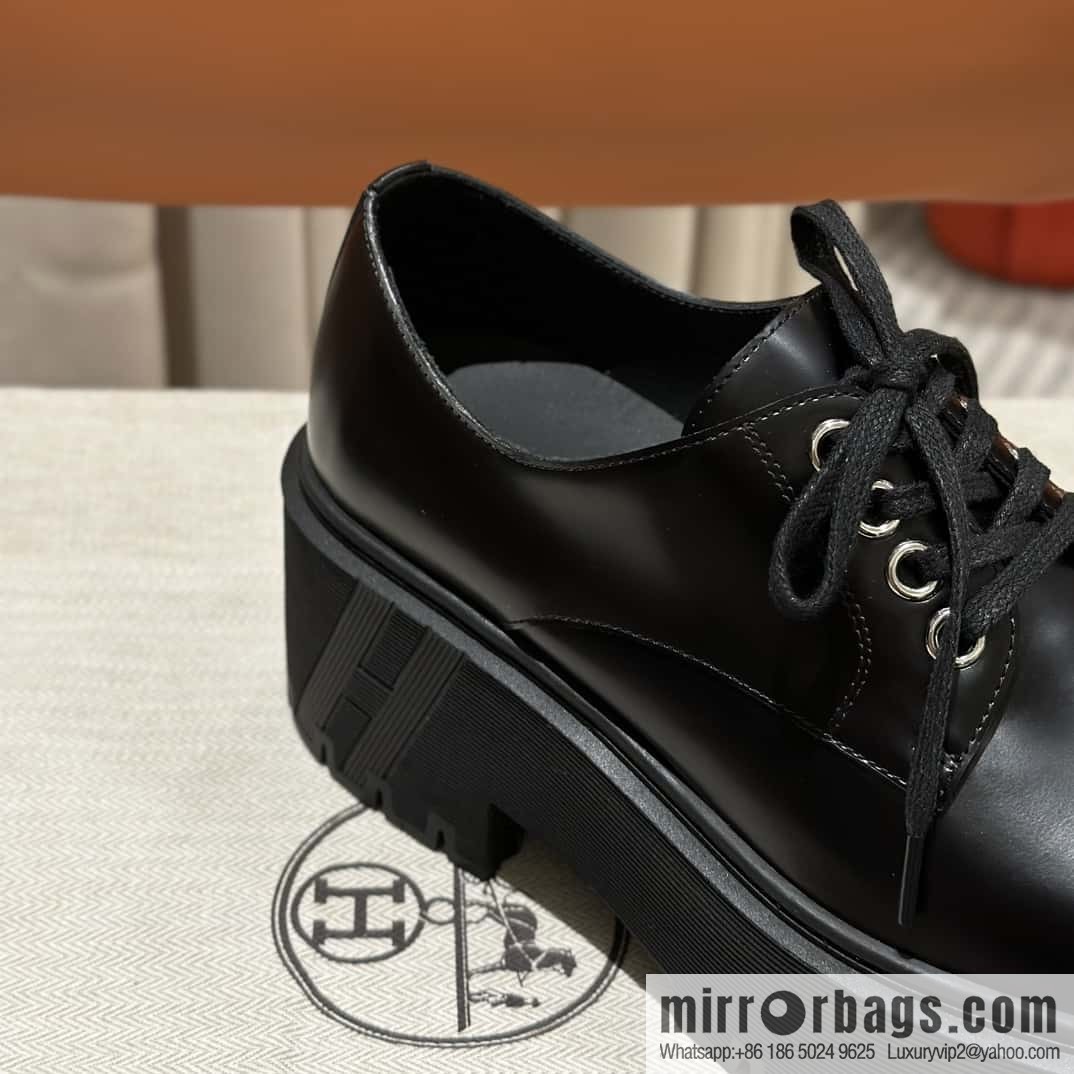 Hermès H new autumn and winter Hariston Oxford shoes