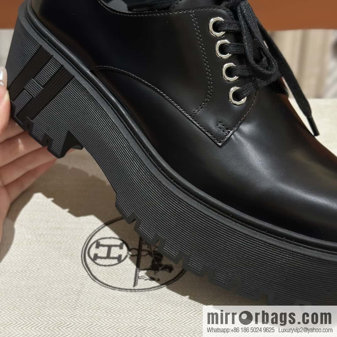 Hermès H new autumn and winter Hariston Oxford shoes