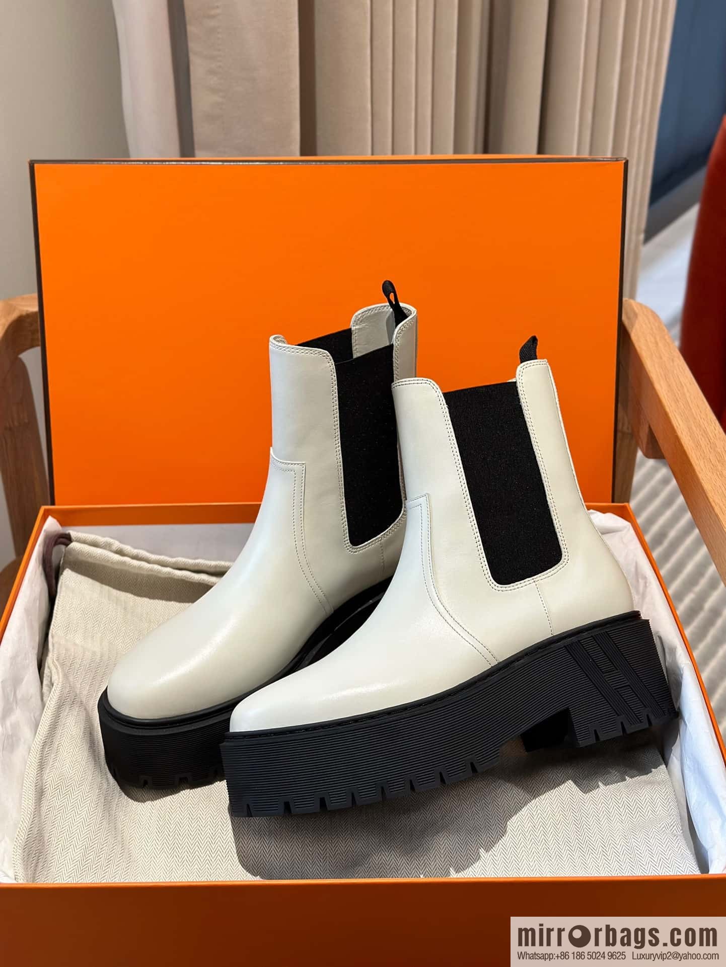 Hermès H's new autumn and winter Chelsea boots
