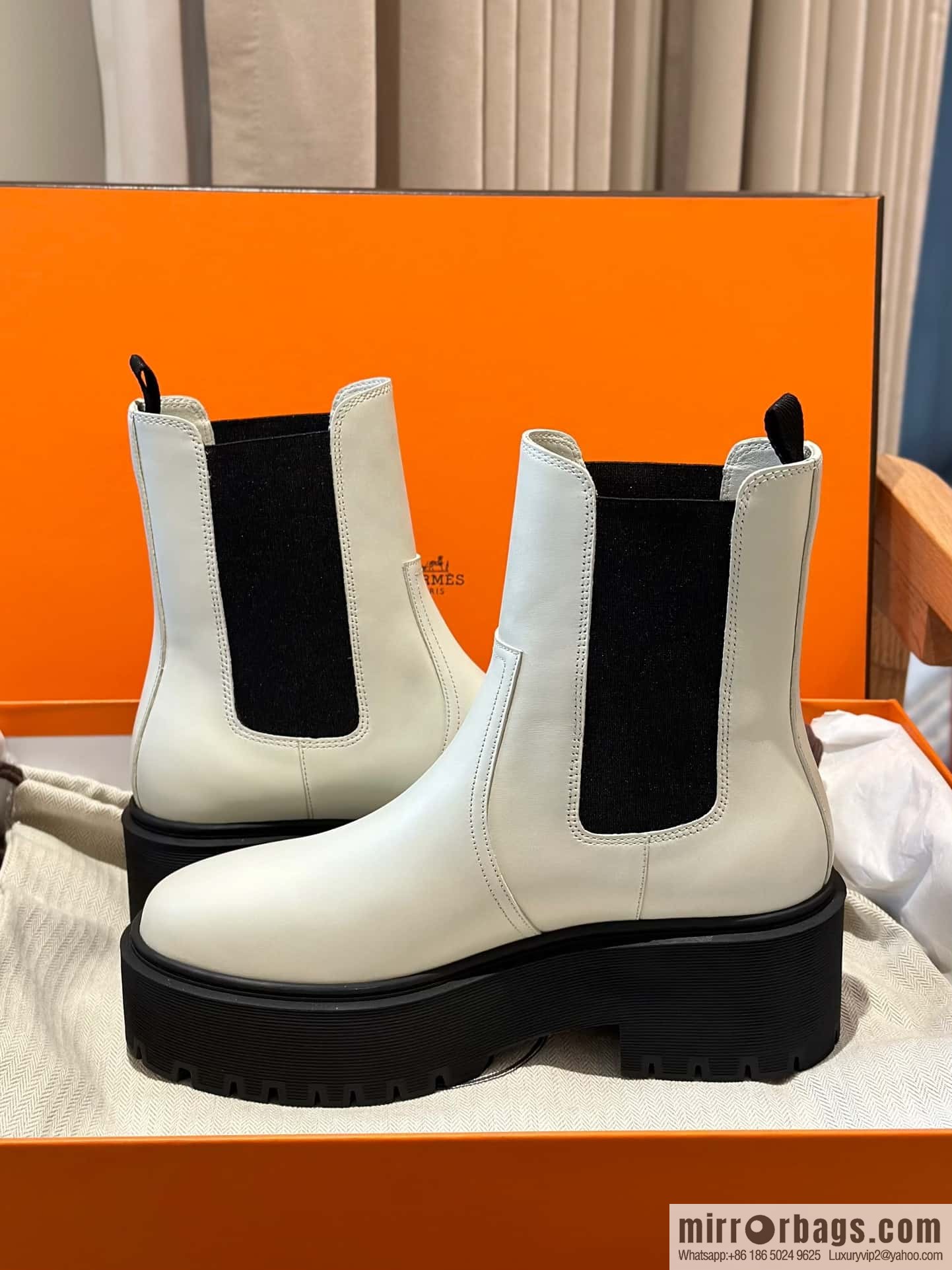 Hermès H's new autumn and winter Chelsea boots