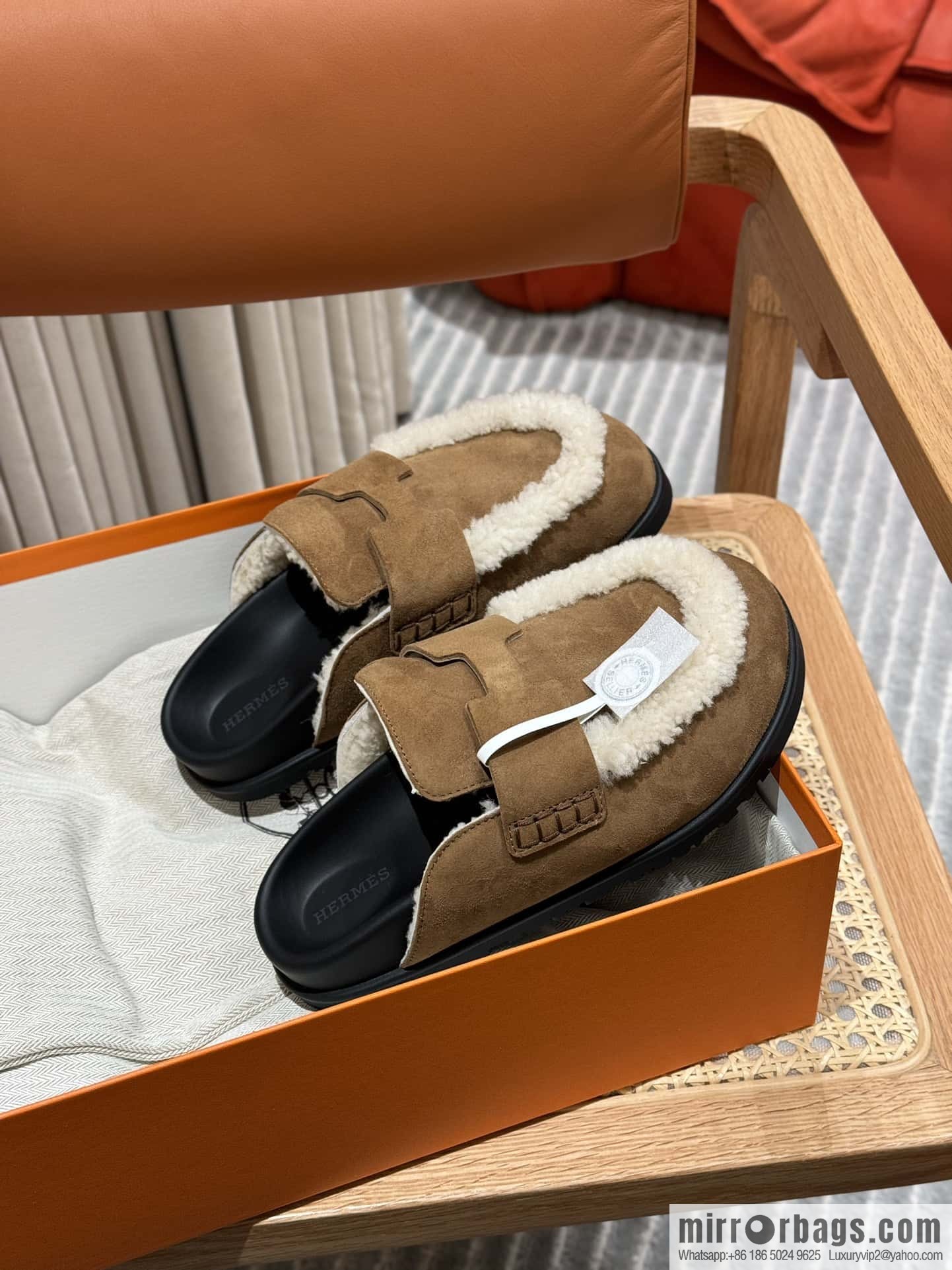 Hermès H Birkenstock New Baotou Slippers