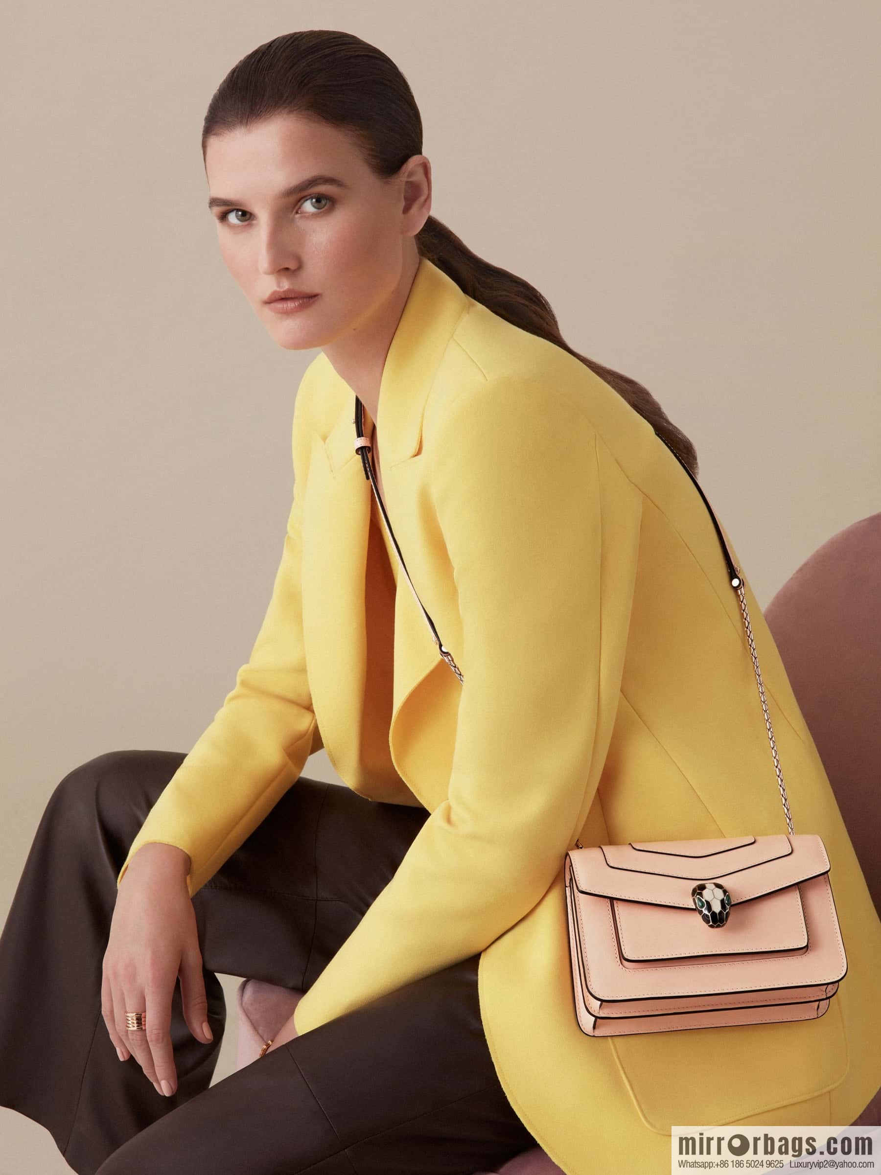 BVLGARI Bulgari Serpenti Forever crossbody bag 289672 Peach powder