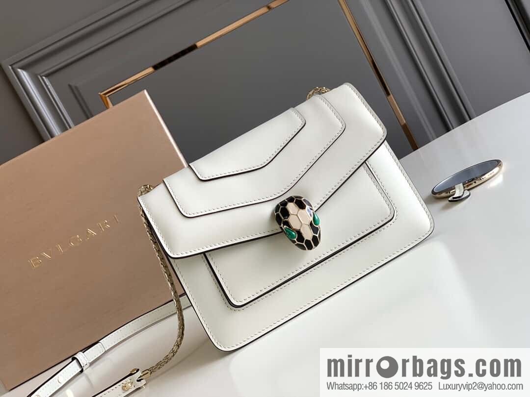 BVLGARI Bulgari Serpenti Forever crossbody bag 289672 Premium agate white