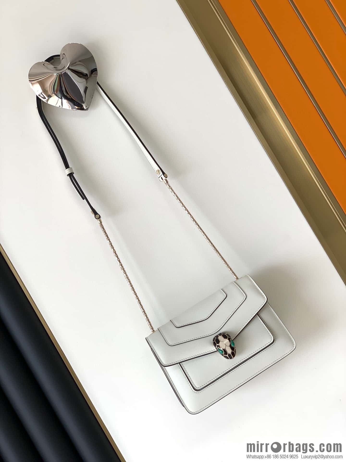 BVLGARI Bulgari Serpenti Forever crossbody bag 289672 Premium agate white