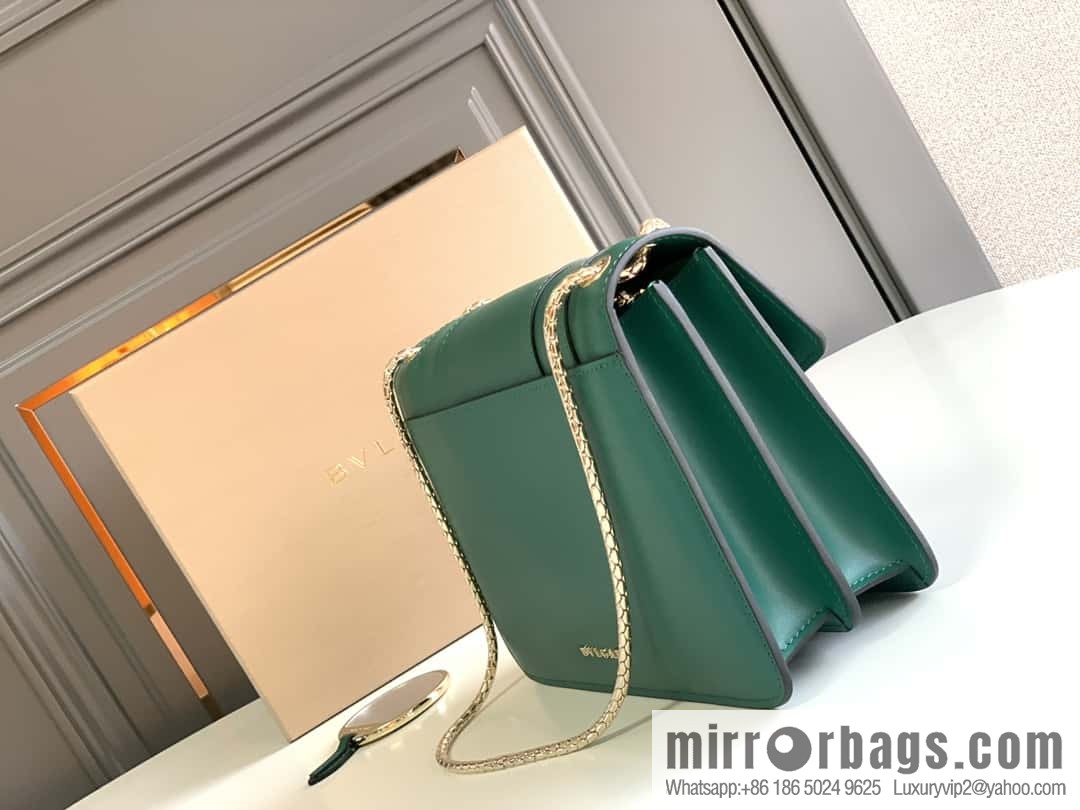 BVLGARI Bulgari crossbody bag 290323 emerald 25CM