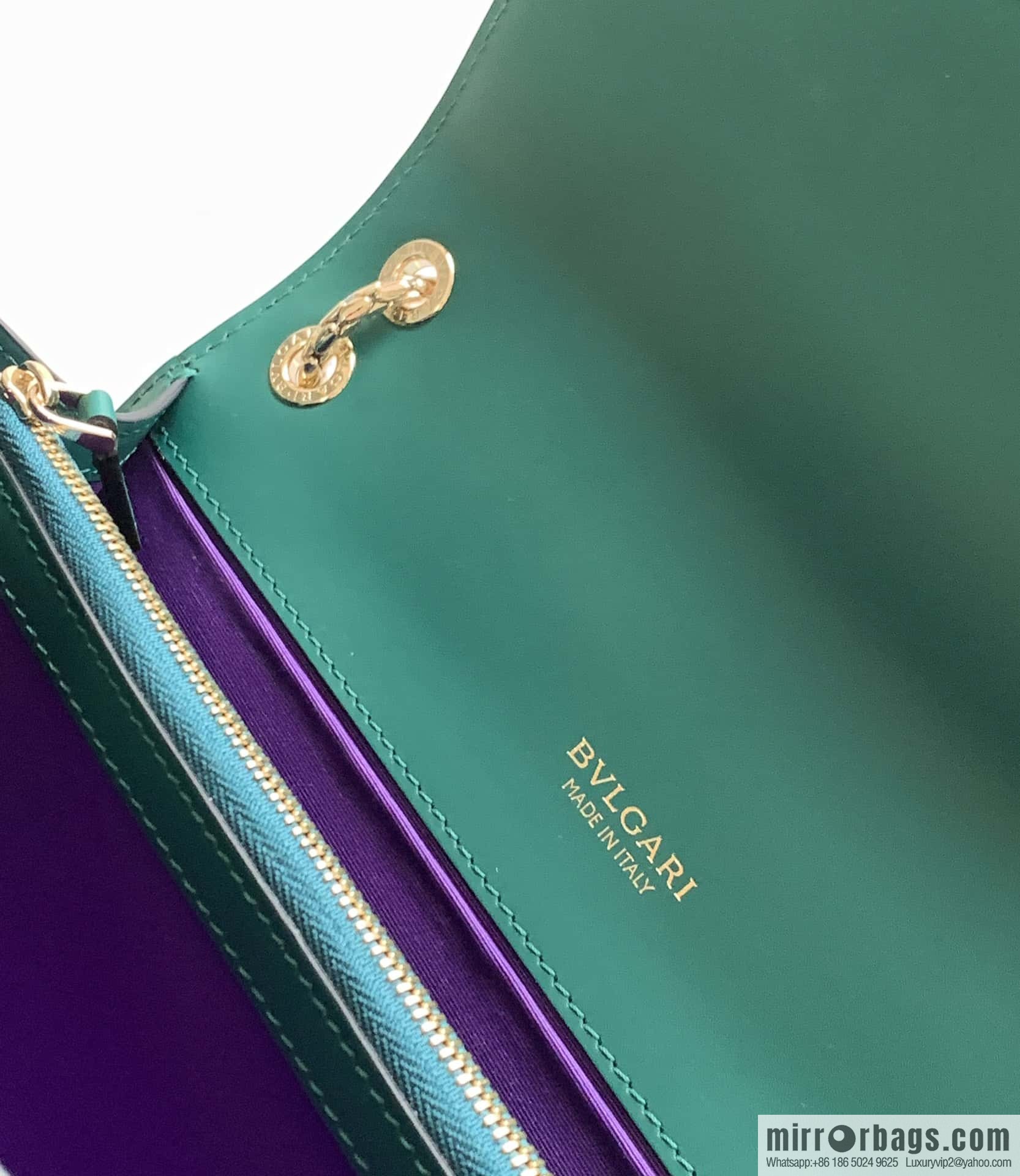 BVLGARI Bulgari crossbody bag 290323 emerald 25CM