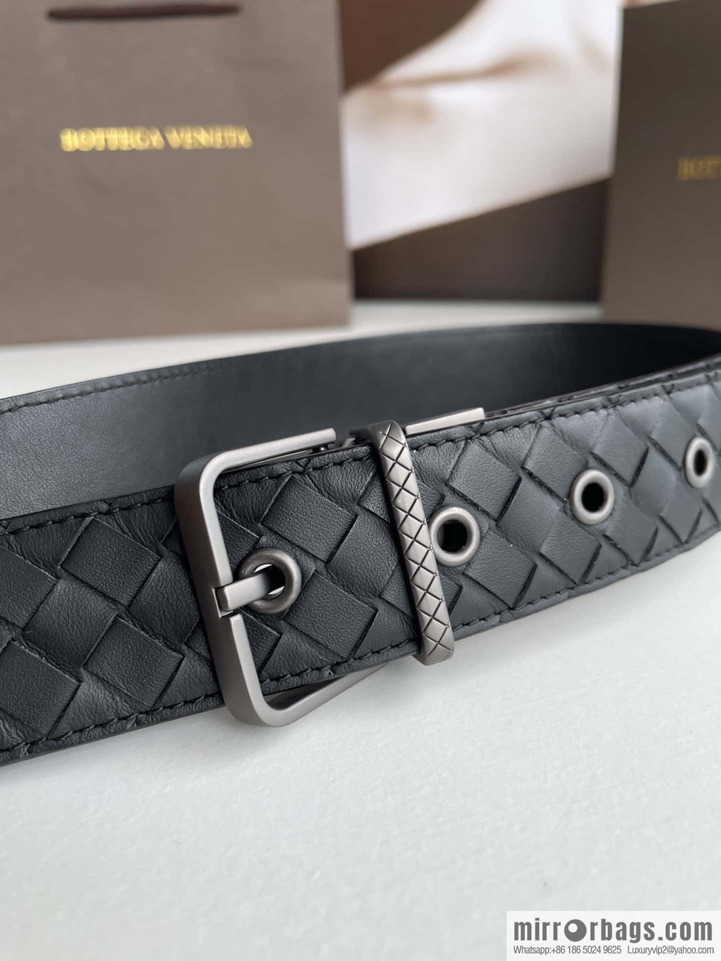 Bottega. Venta High Recognition Men's Woven Belt 3.5cm