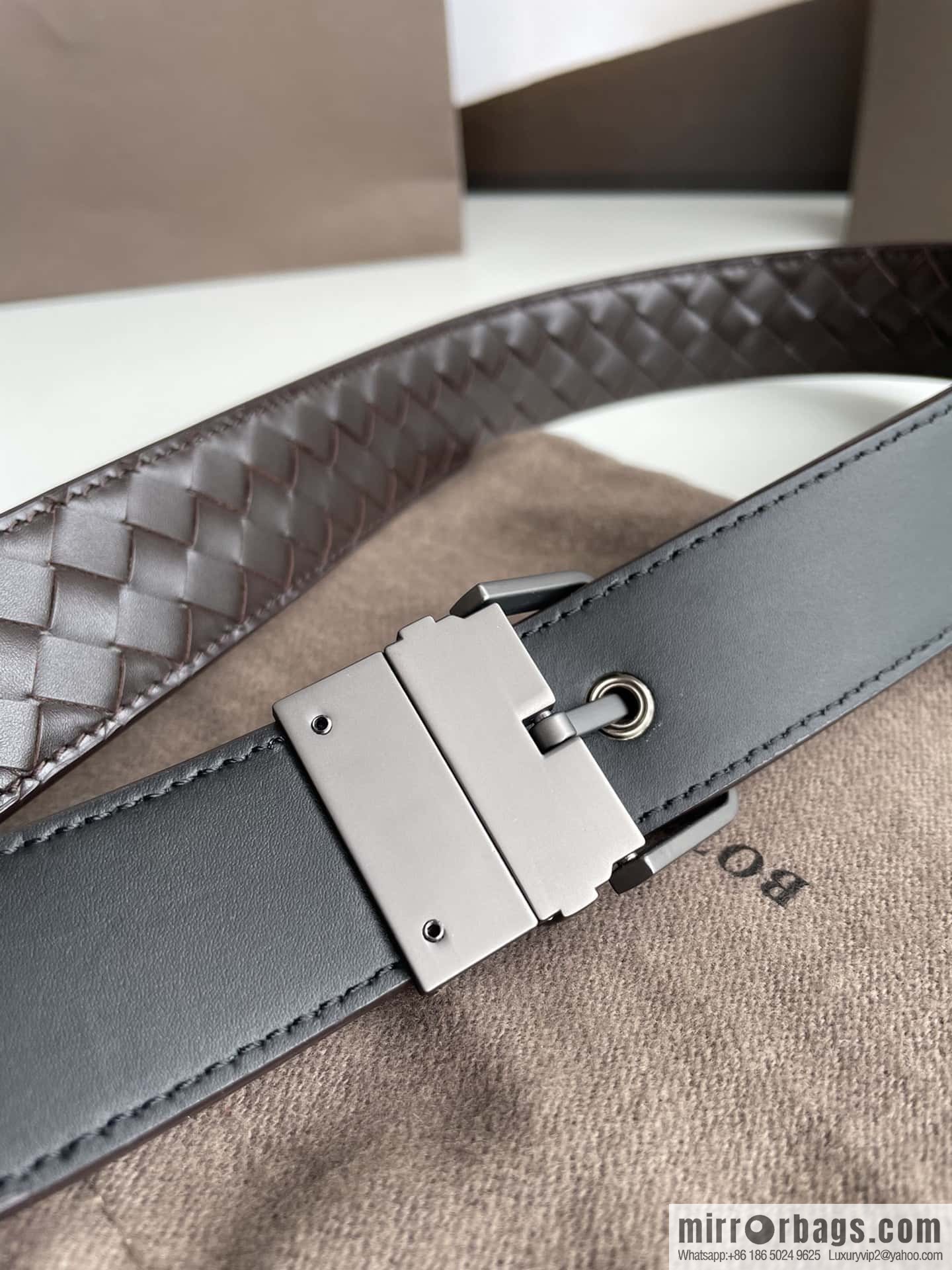 Bottega. Venta High Recognition Men's Woven Belt 3.5cm