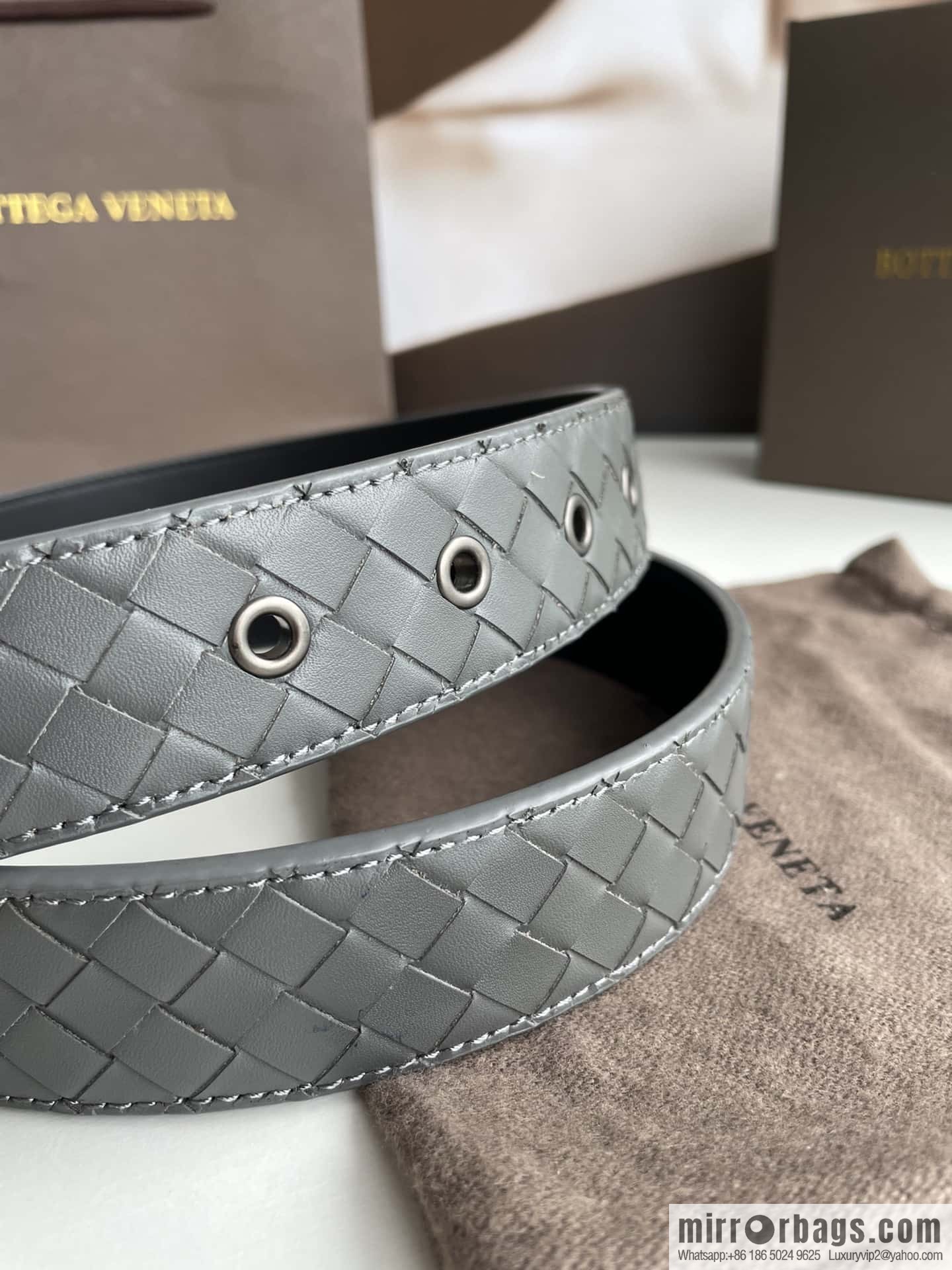 Bottega. Venta High Recognition Men's Woven Belt 3.5cm