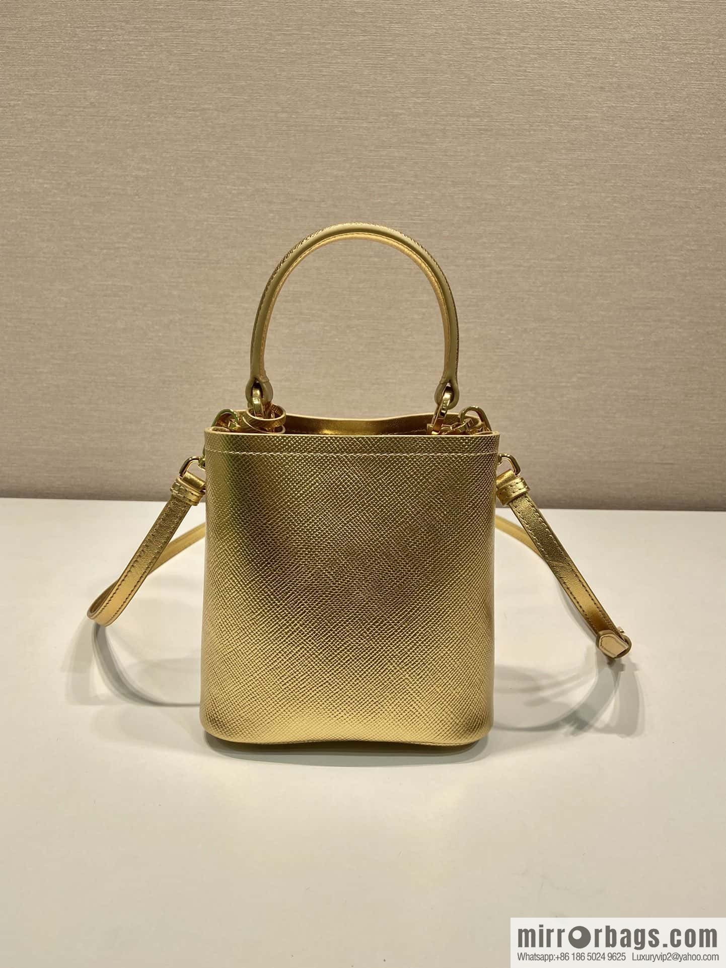 PRADA new color bucket bag 🎉 1BA373 gold