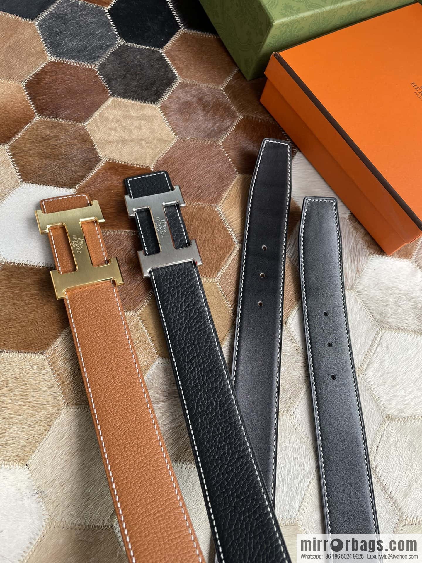 Hermes Hermes, boutique horse-drawn carriage buckle 3.8cm original order quality belt