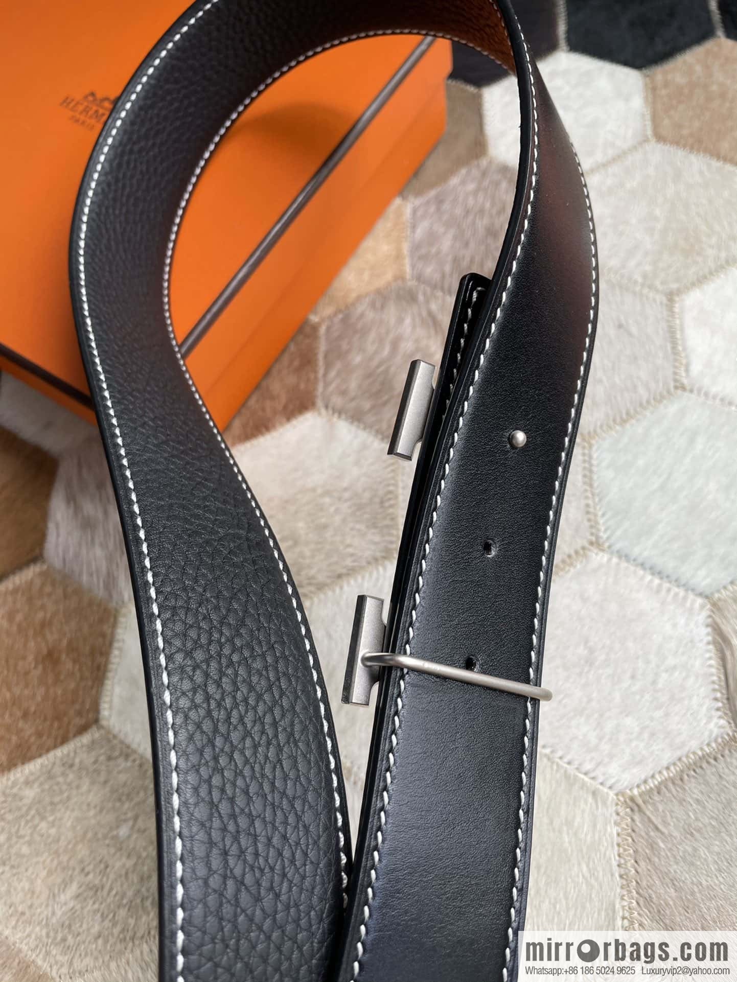 Hermes Hermes, boutique horse-drawn carriage buckle 3.8cm original order quality belt