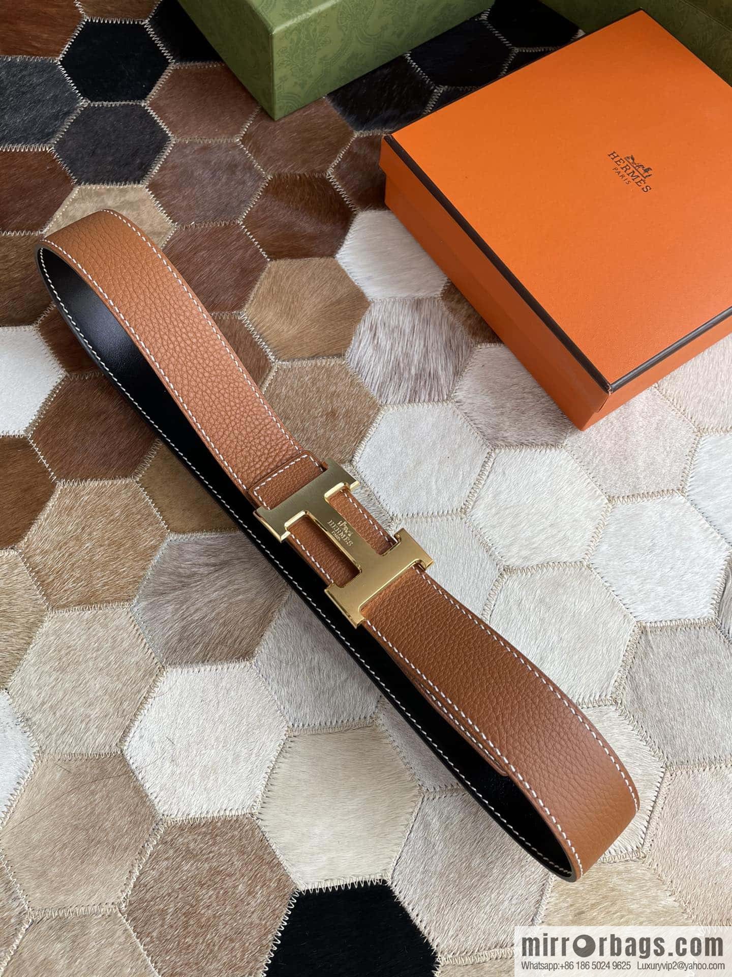 Hermes Hermes, boutique horse-drawn carriage buckle 3.8cm original order quality belt