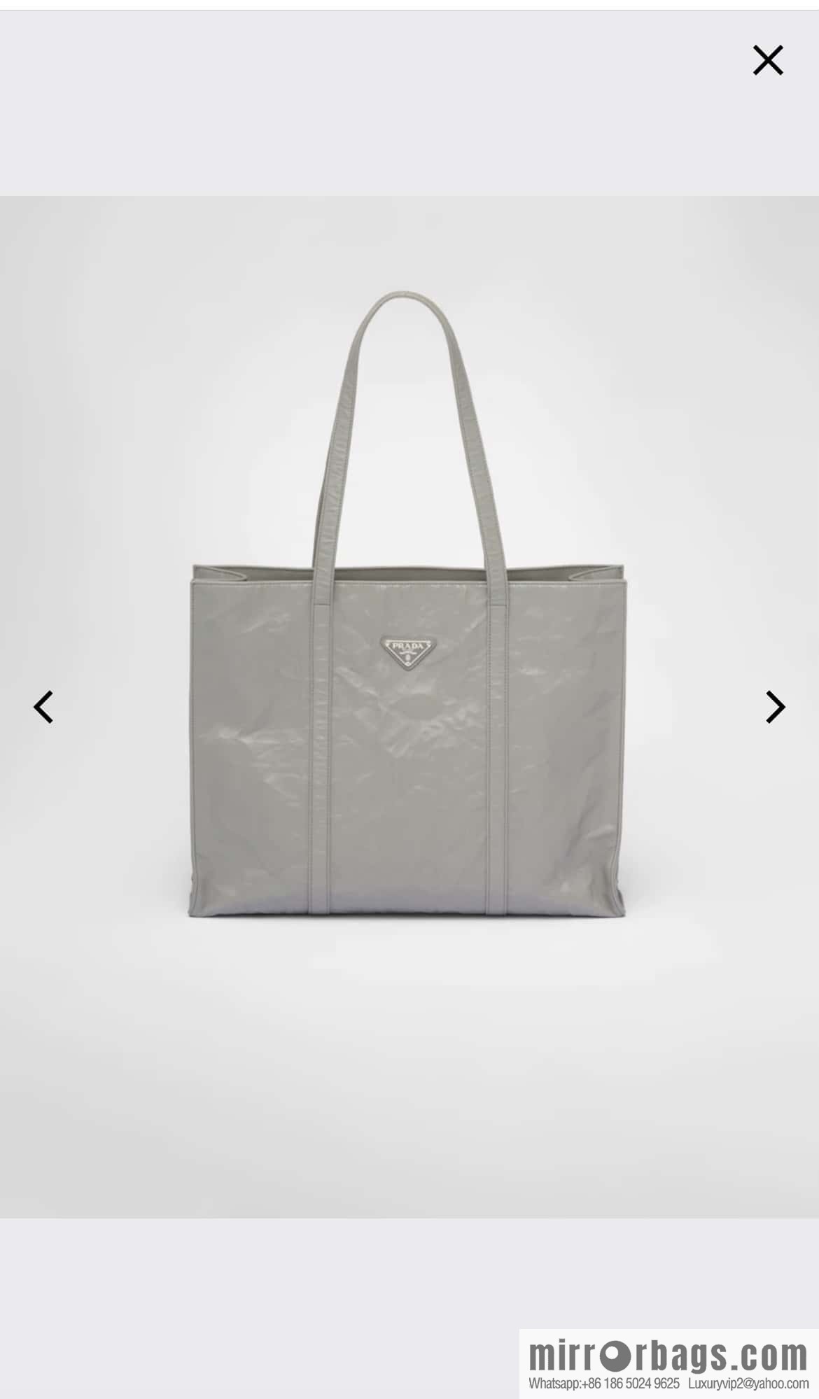 PRADA new tote bag 🎉 1BG460 grey