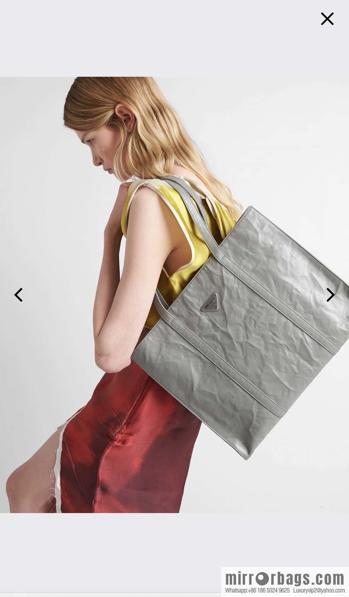 PRADA new tote bag 🎉 1BG460 grey