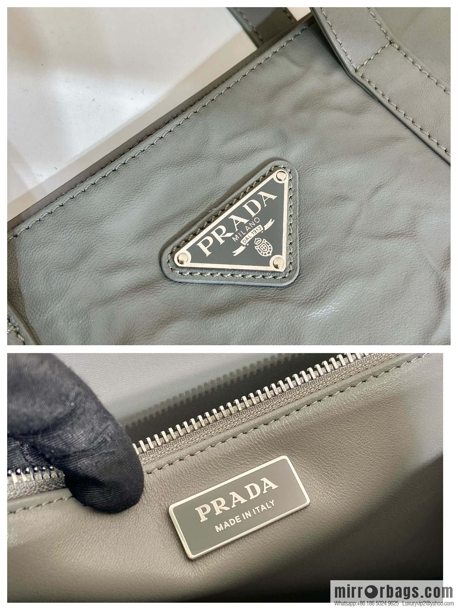 PRADA new tote bag 🎉 1BG460 grey