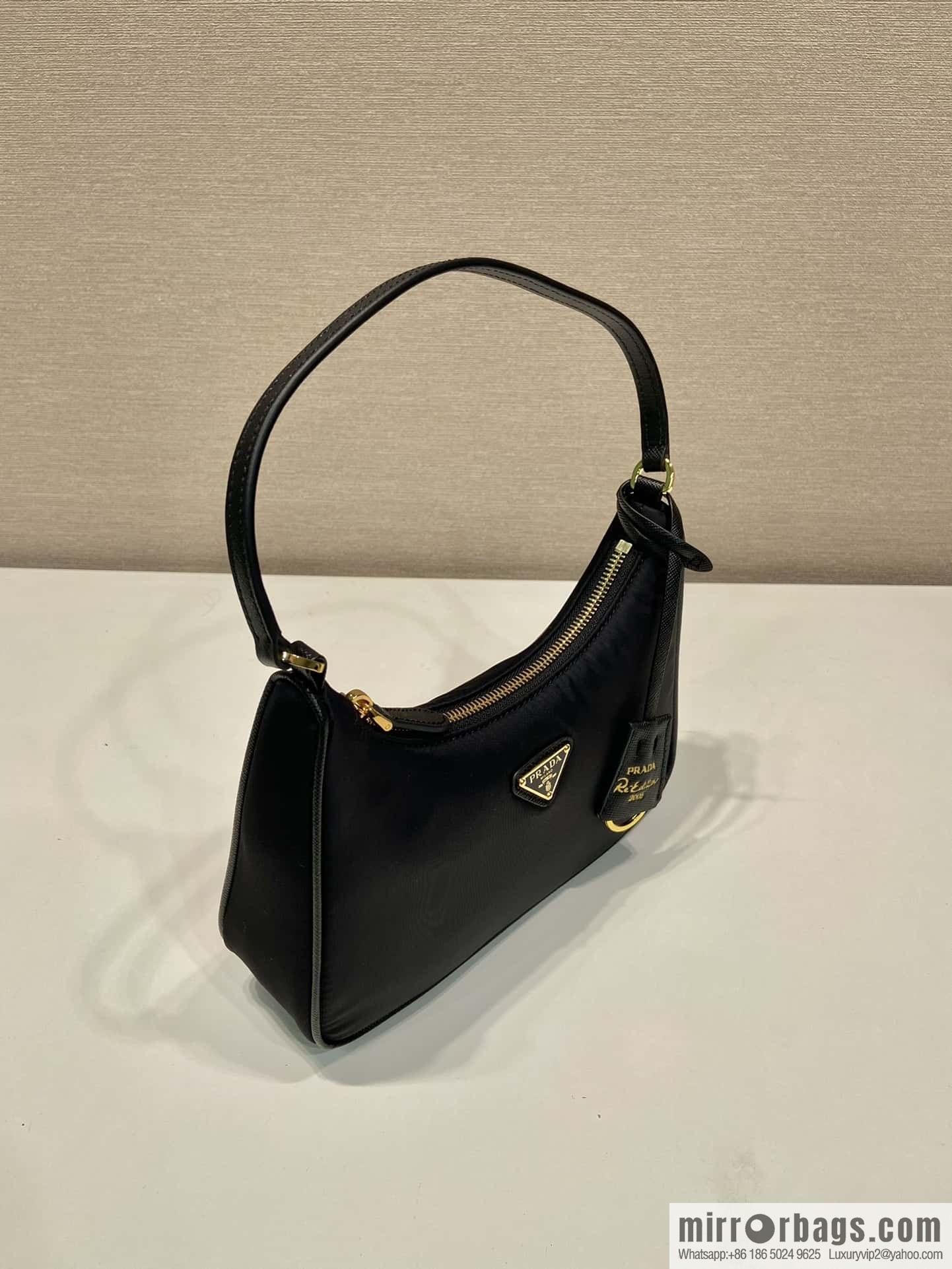 PRADA Hobo new armpit bag 1NE204 leather shoulder strap/gold hardware