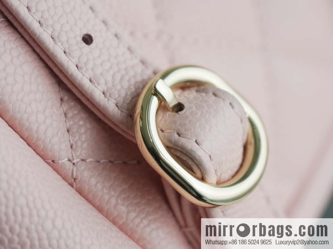 CHANEL 23K new, tank Dumas small shoulder backpack AS4399 light pink