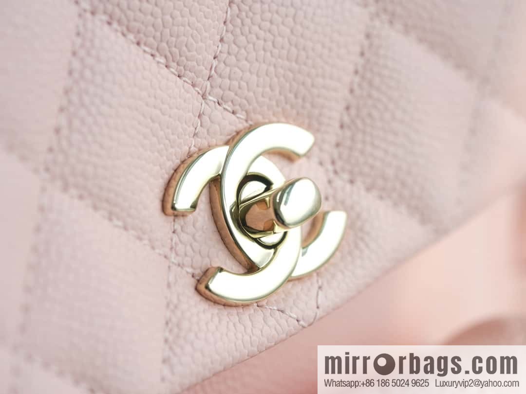 CHANEL 23K new, tank Dumas small shoulder backpack AS4399 light pink