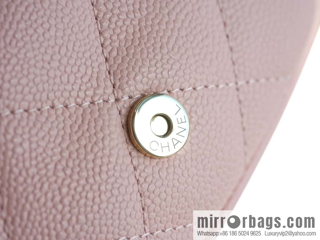 CHANEL 23K new, tank Dumas large shoulder backpack AS4398 light pink