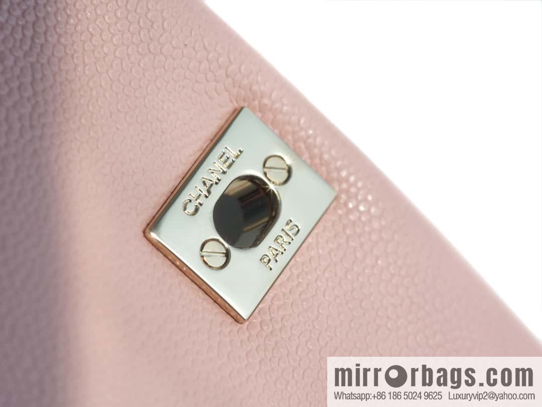 CHANEL 23K new, tank Dumas large shoulder backpack AS4398 light pink