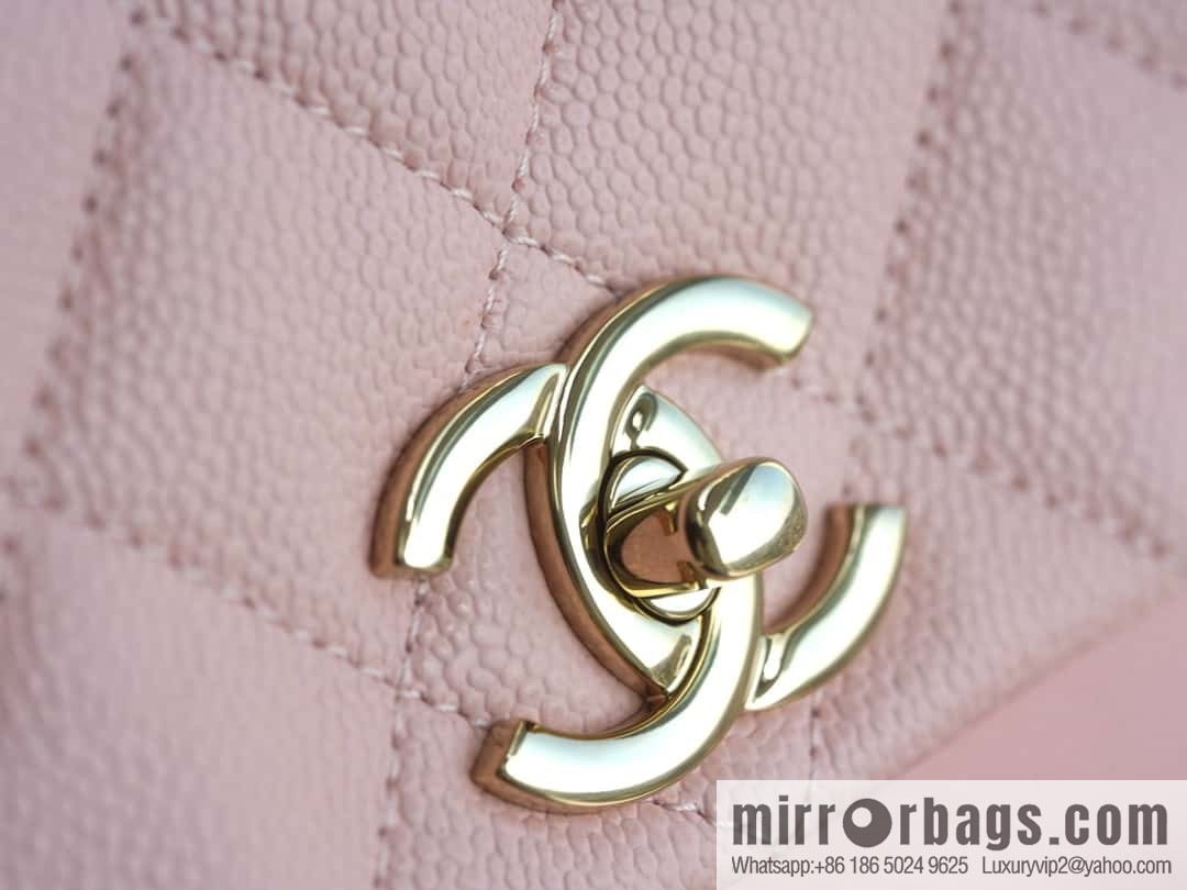 CHANEL 23K new, tank Dumas large shoulder backpack AS4398 light pink