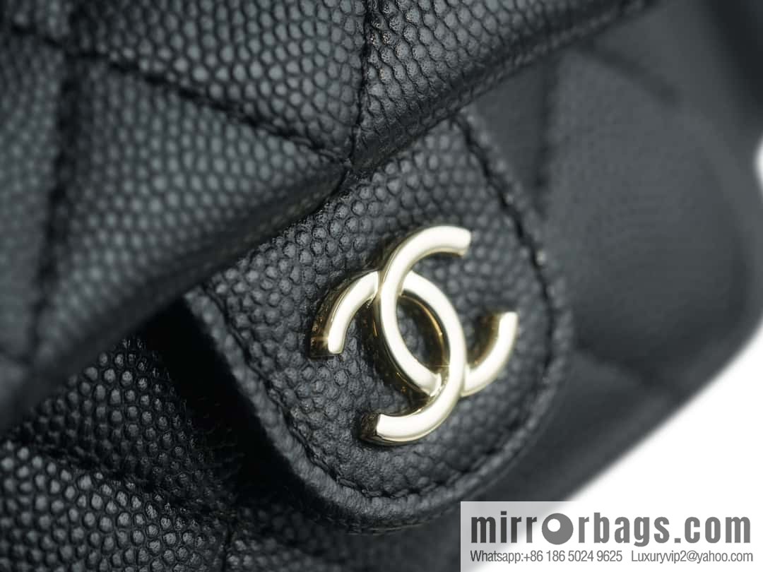 CHANEL 23K new, tank Dumas small shoulder backpack AS4399 black