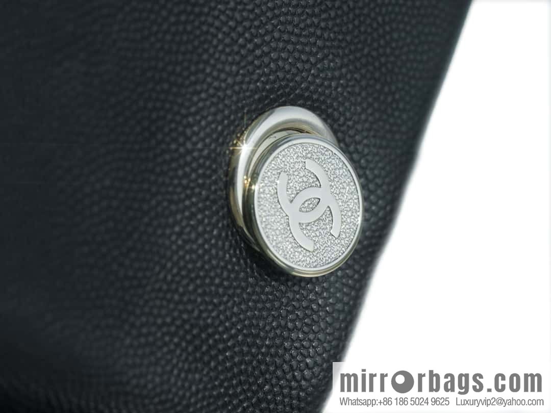 CHANEL 23K new, tank Dumas large shoulder backpack AS4398 black