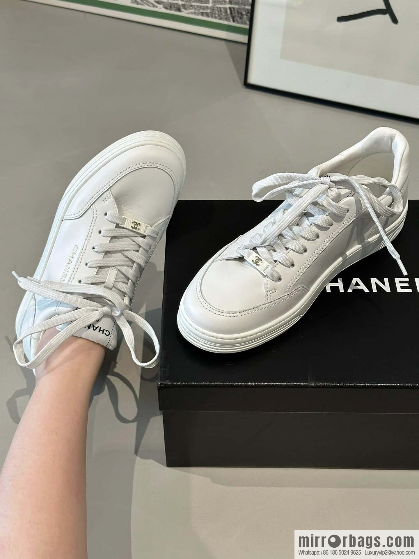 CHANEL Xiaoxiang bronzing casual sports little white shoes G45080