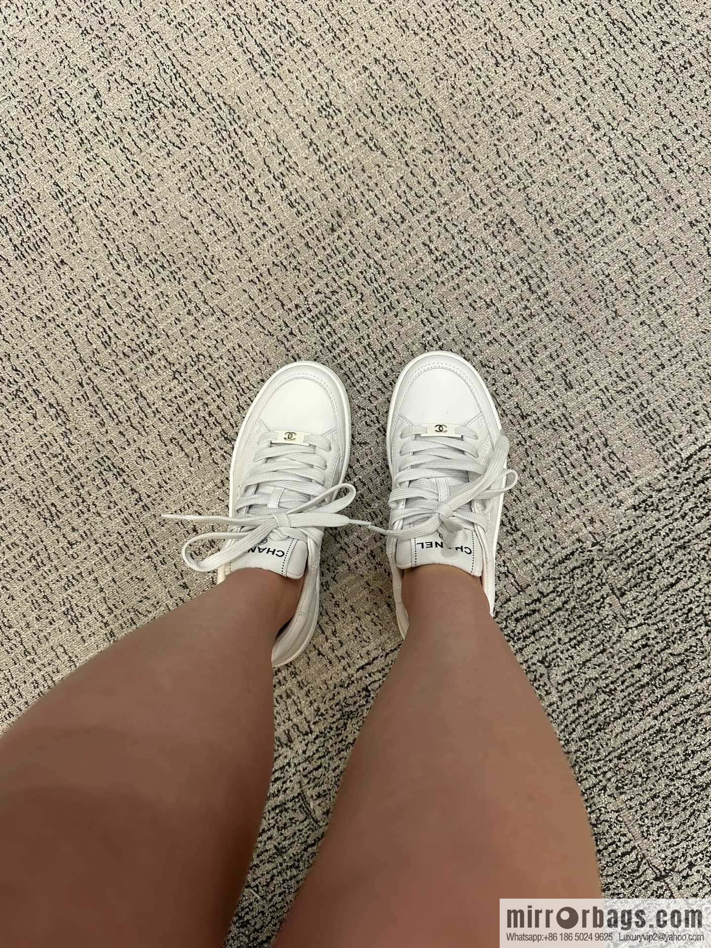 CHANEL Xiaoxiang bronzing casual sports little white shoes G45080