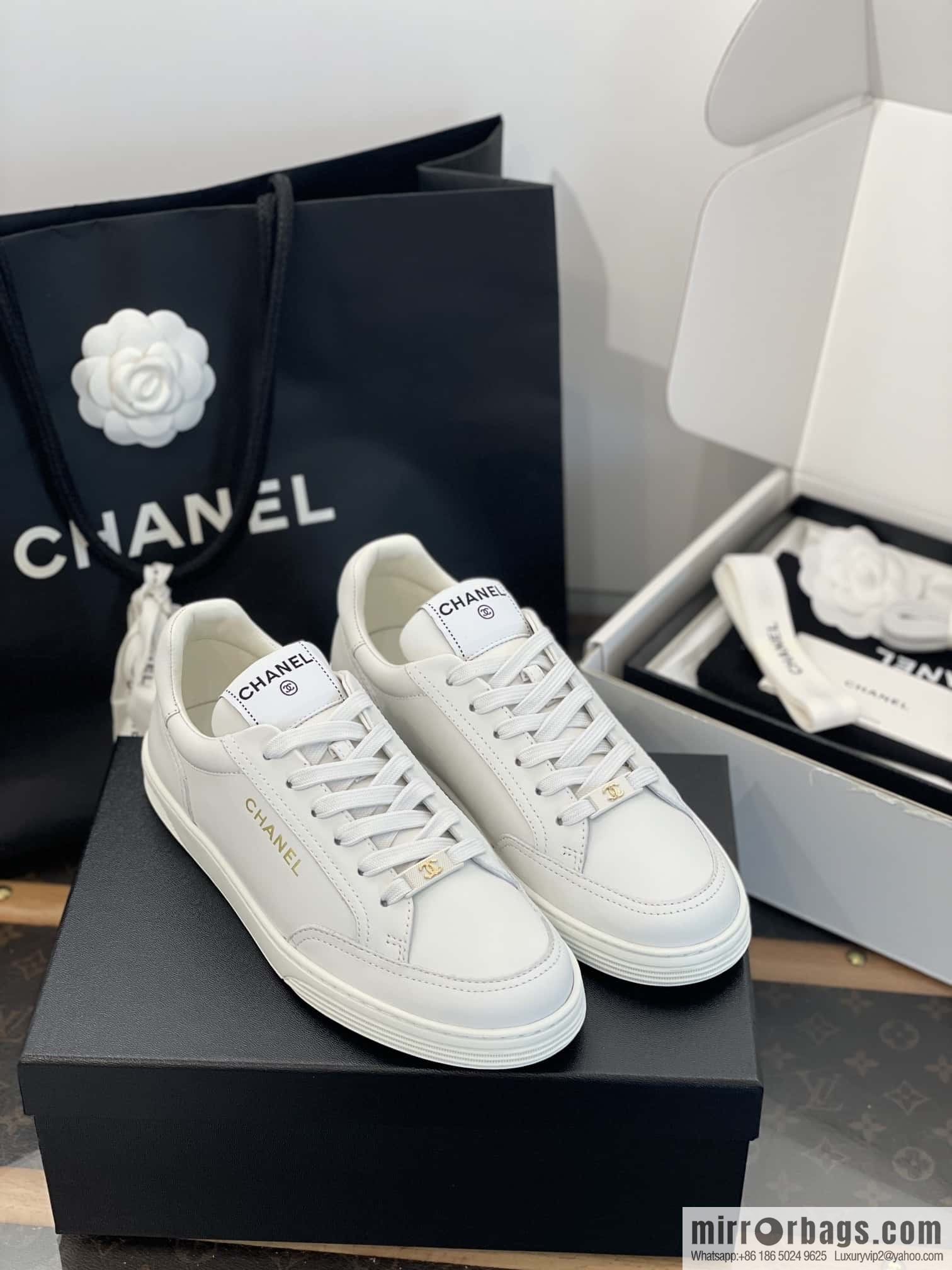 CHANEL Xiaoxiang bronzing casual sports little white shoes G45080