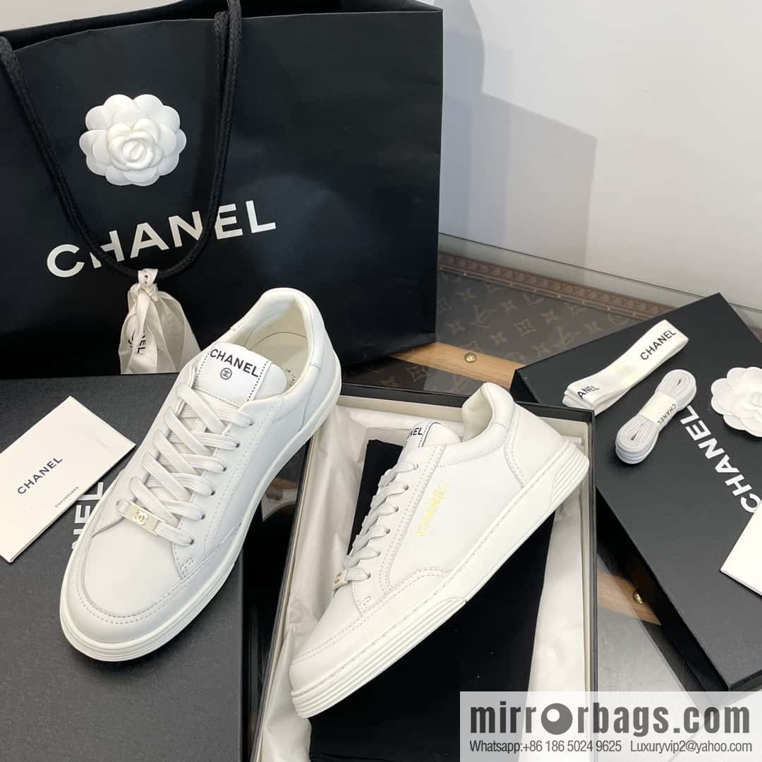 CHANEL Xiaoxiang bronzing casual sports little white shoes G45080