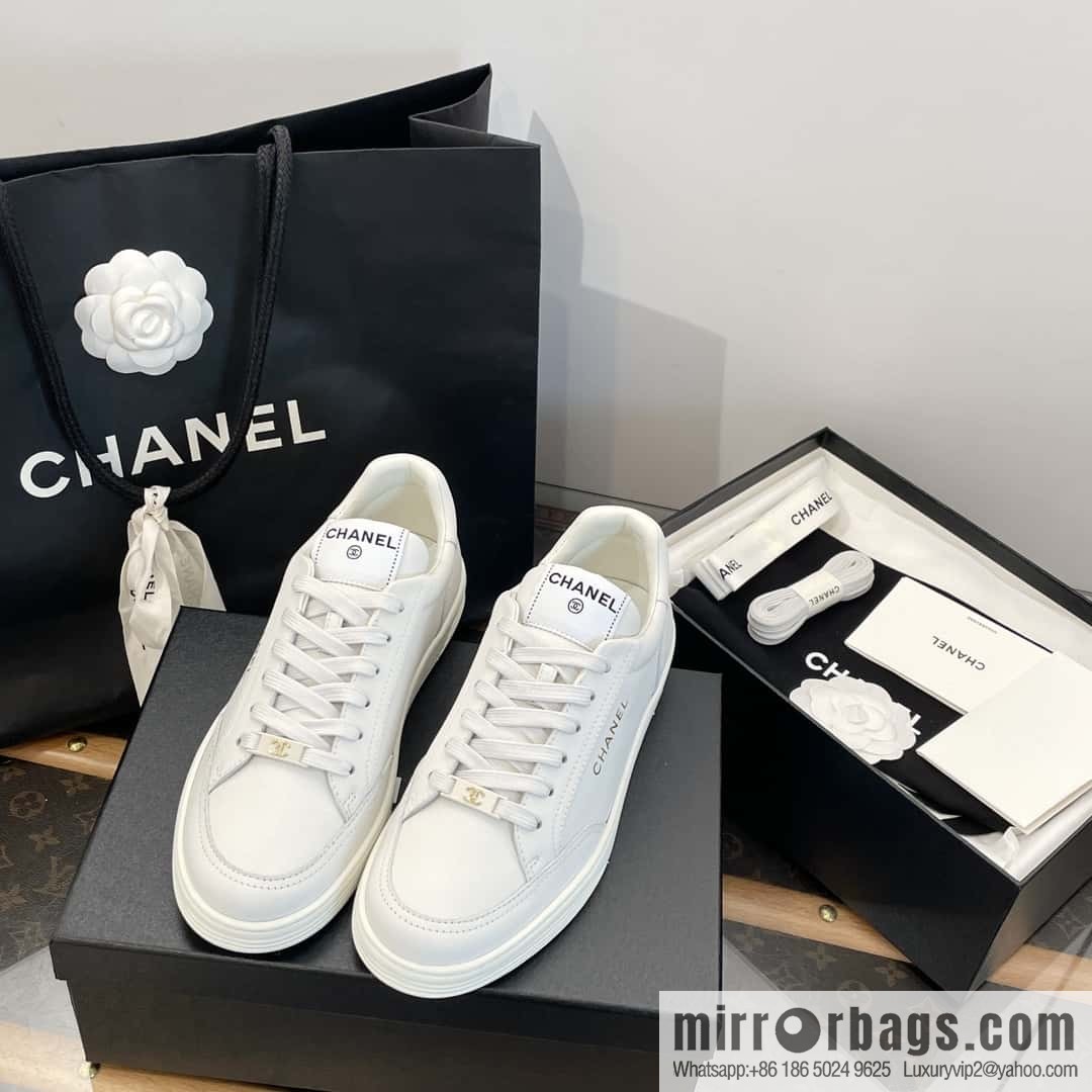 CHANEL Xiaoxiang bronzing casual sports little white shoes G45080