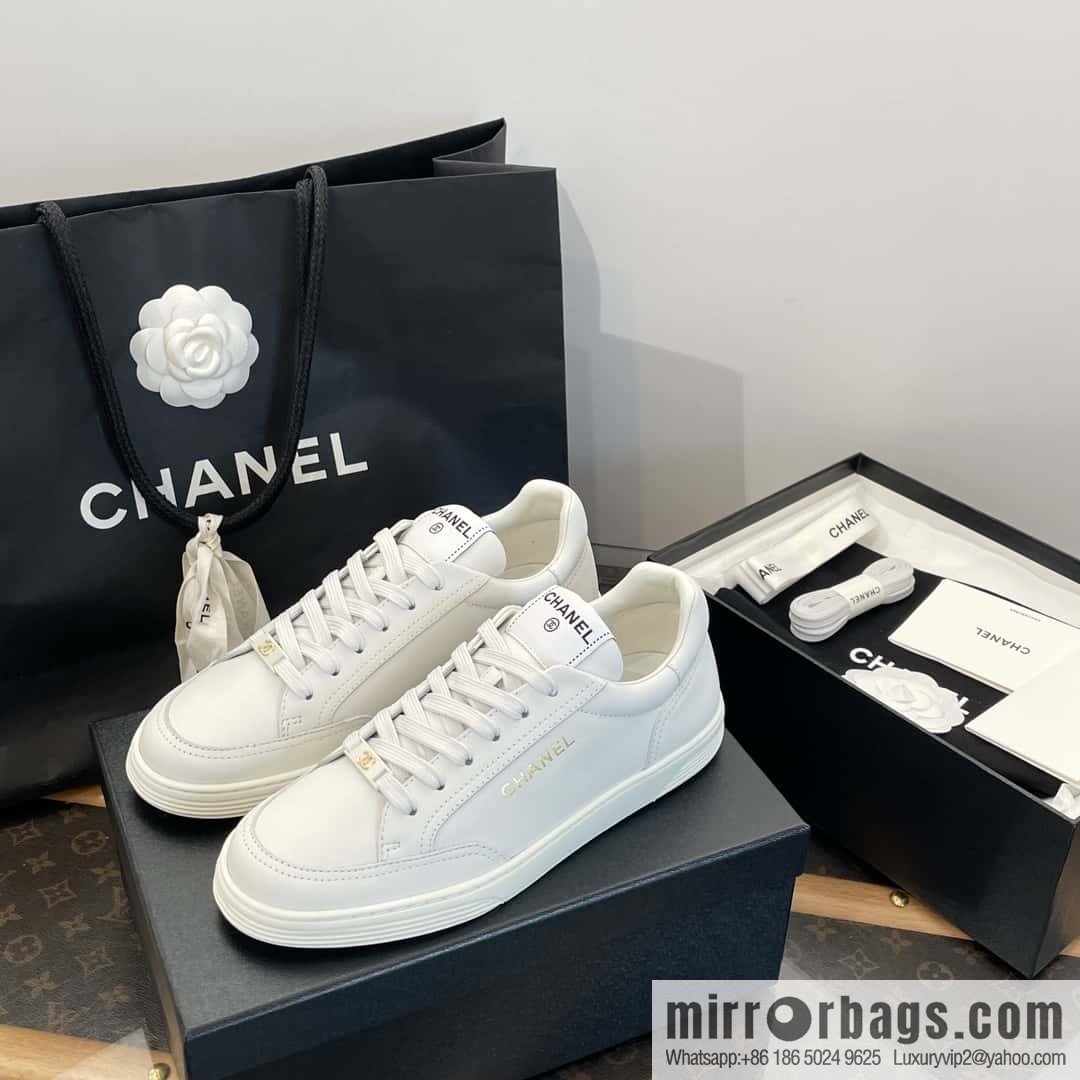 CHANEL Xiaoxiang bronzing casual sports little white shoes G45080