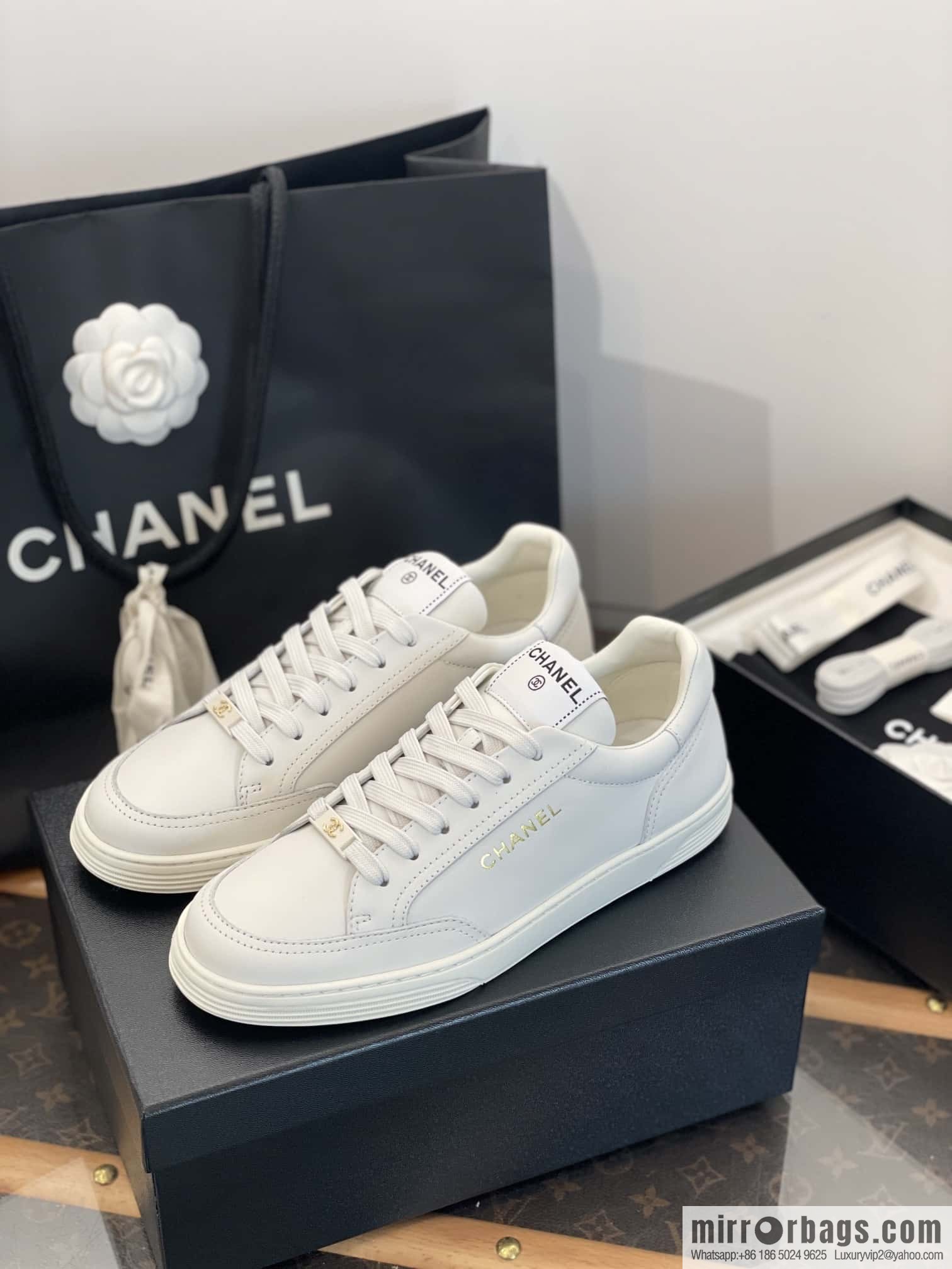 CHANEL Xiaoxiang bronzing casual sports little white shoes G45080