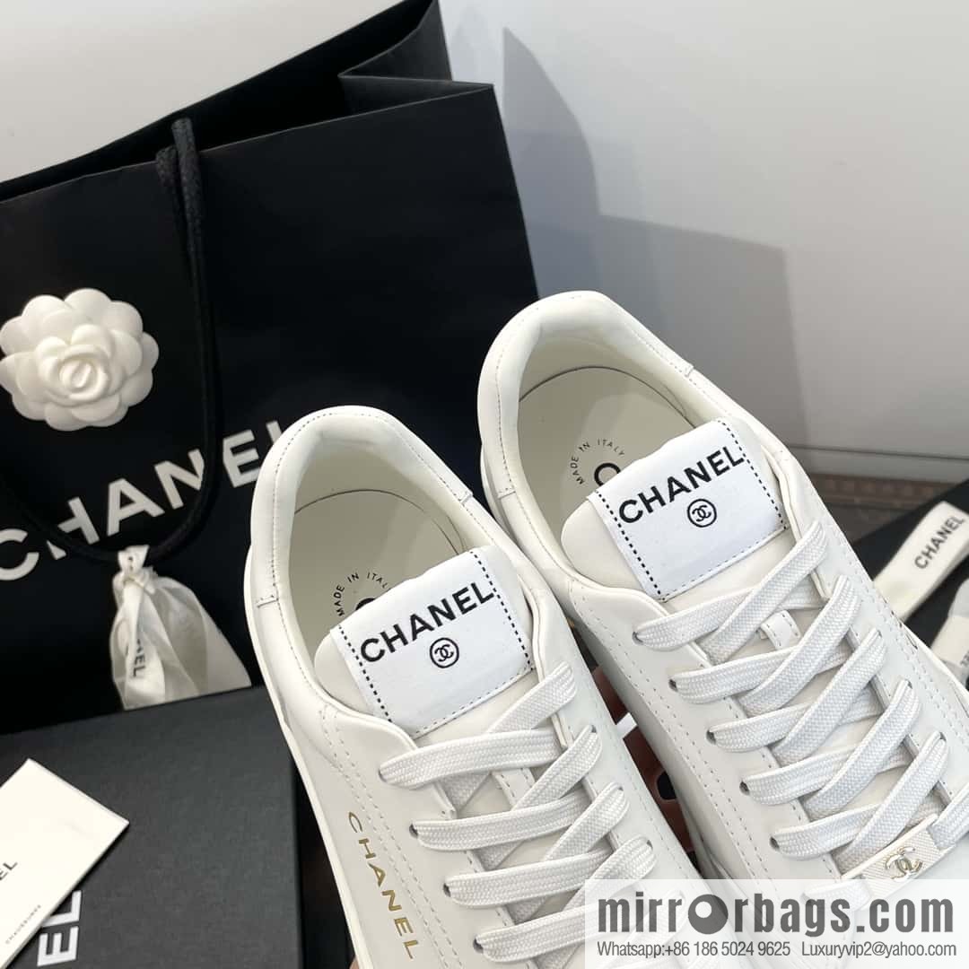 CHANEL Xiaoxiang bronzing casual sports little white shoes G45080