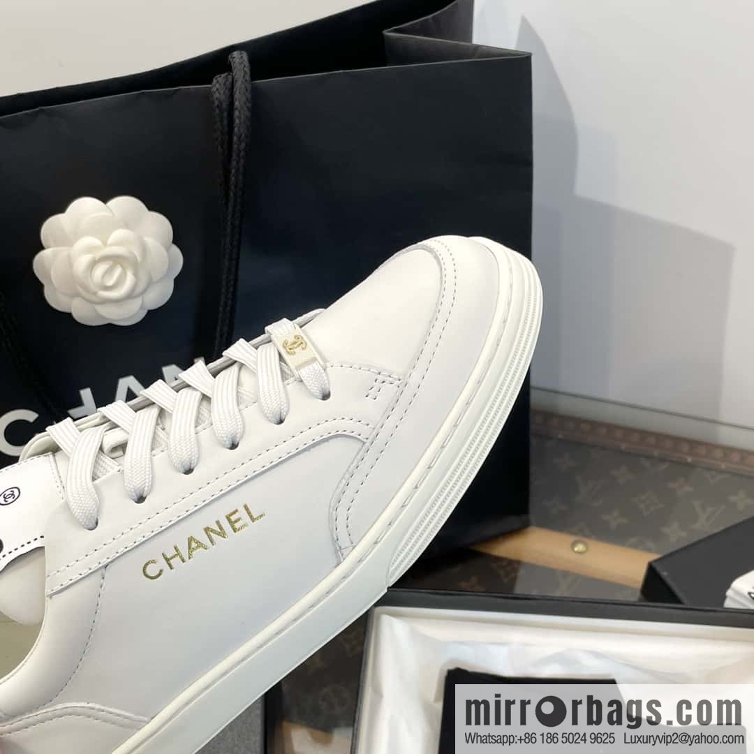 CHANEL Xiaoxiang bronzing casual sports little white shoes G45080
