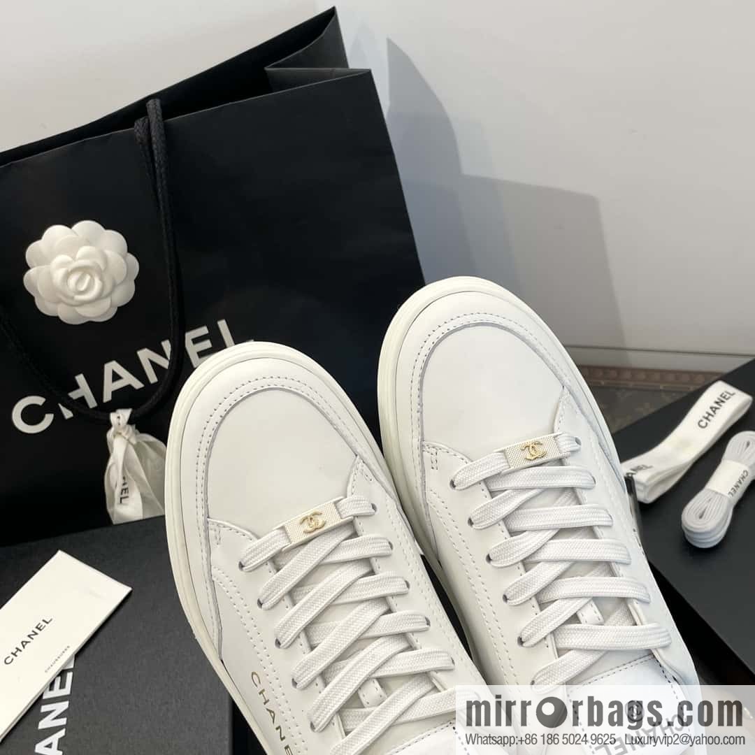 CHANEL Xiaoxiang bronzing casual sports little white shoes G45080