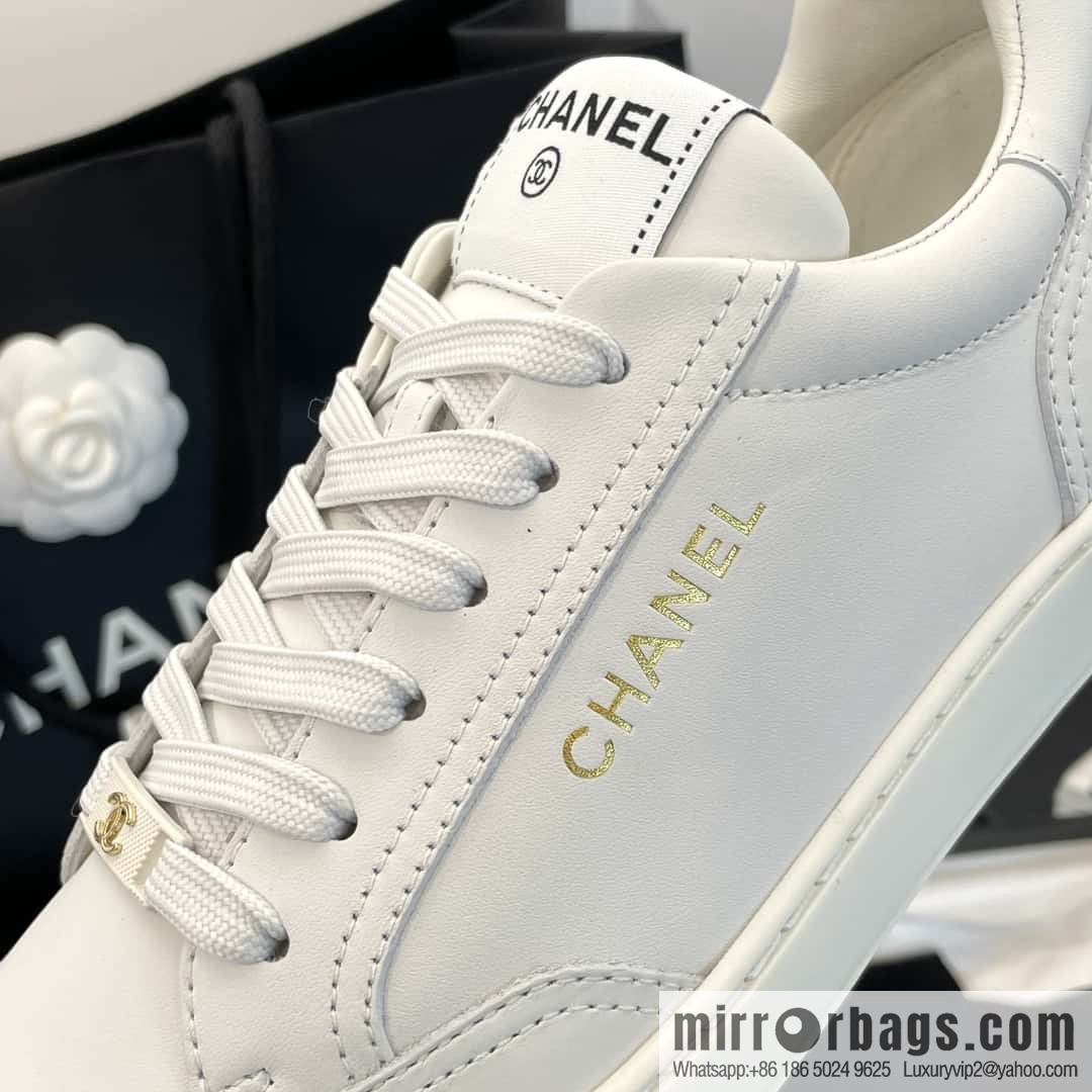 CHANEL Xiaoxiang bronzing casual sports little white shoes G45080