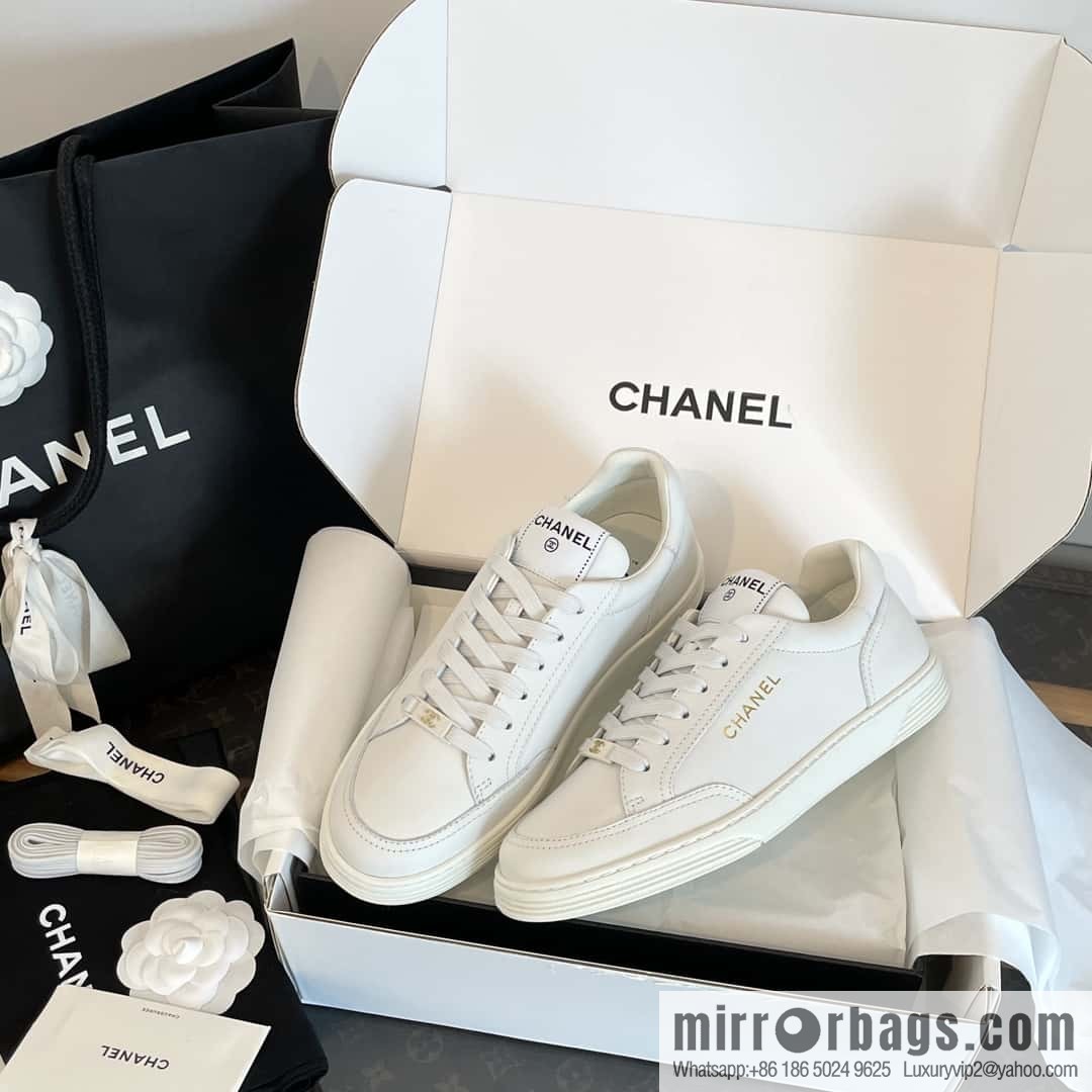 CHANEL Xiaoxiang bronzing casual sports little white shoes G45080