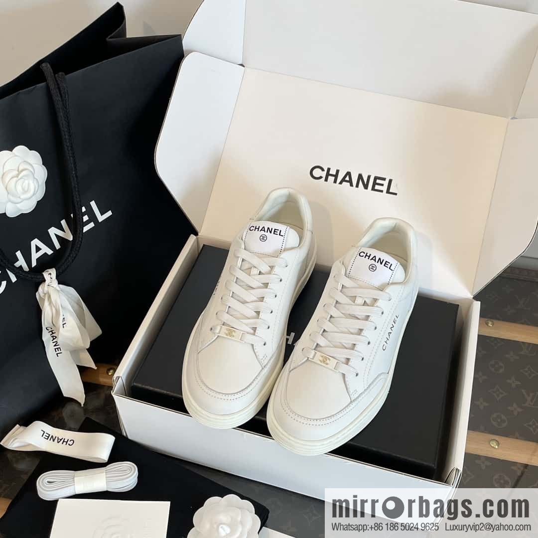 CHANEL Xiaoxiang bronzing casual sports little white shoes G45080