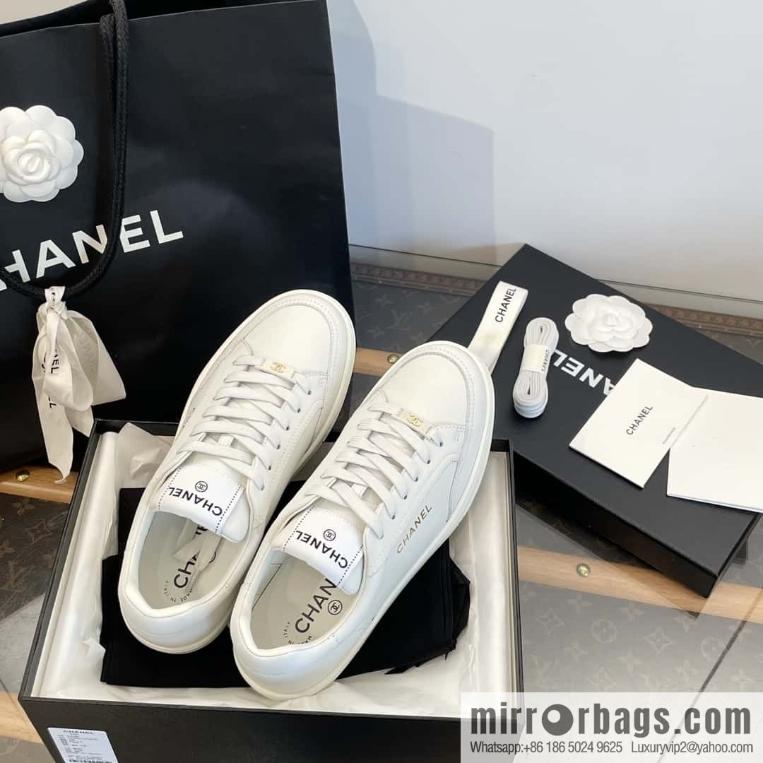 CHANEL Xiaoxiang bronzing casual sports little white shoes G45080