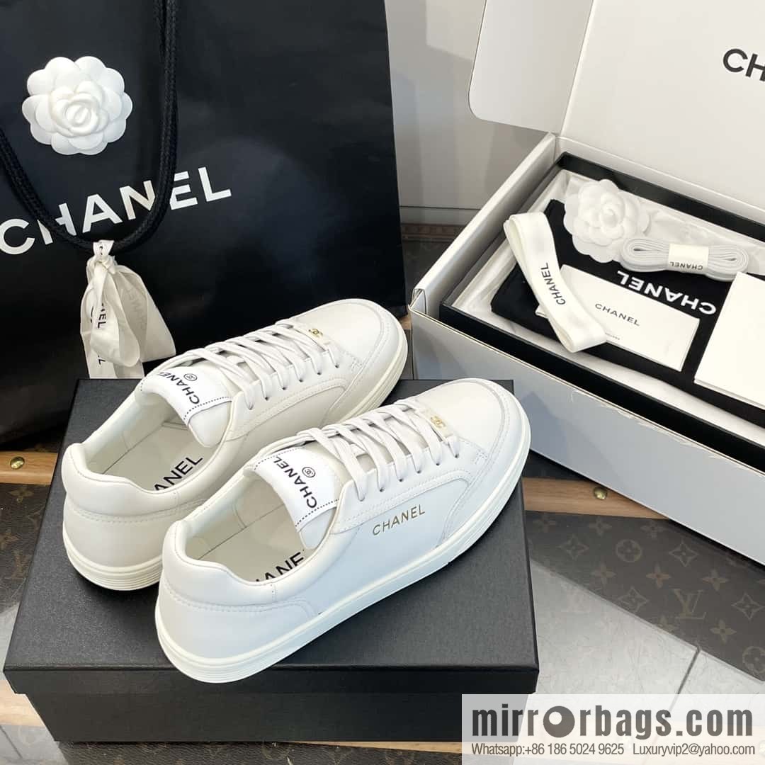 CHANEL Xiaoxiang bronzing casual sports little white shoes G45080