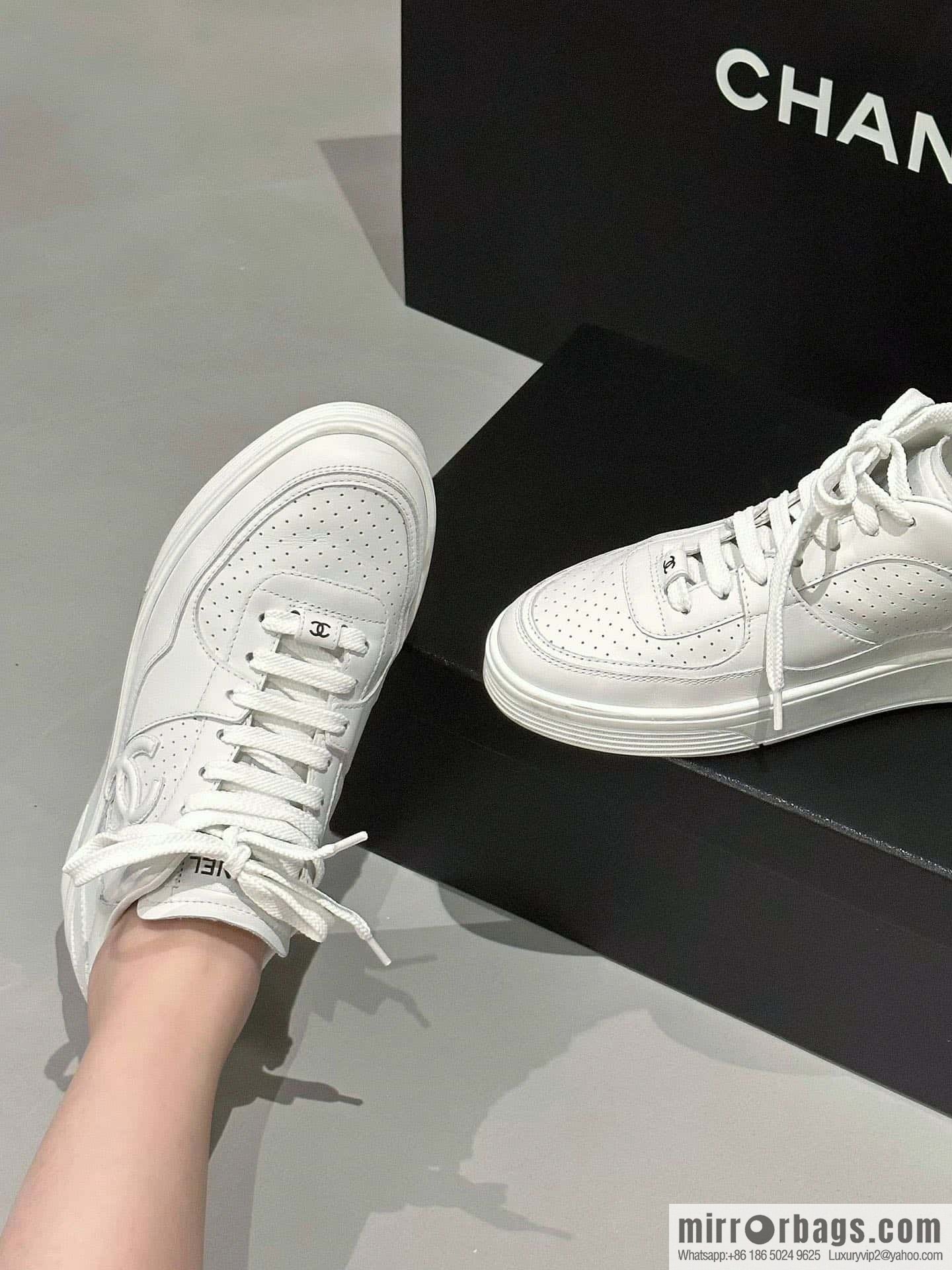 CHANEL Xiaoxiang Air Force One Leisure Sports Little White Shoes G45079