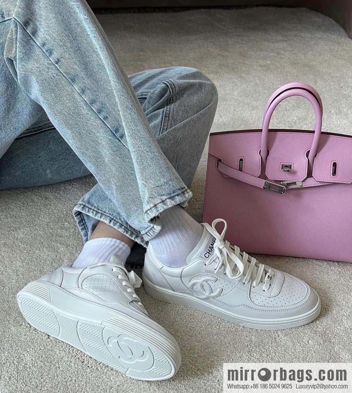 CHANEL Xiaoxiang Air Force One Leisure Sports Little White Shoes G45079