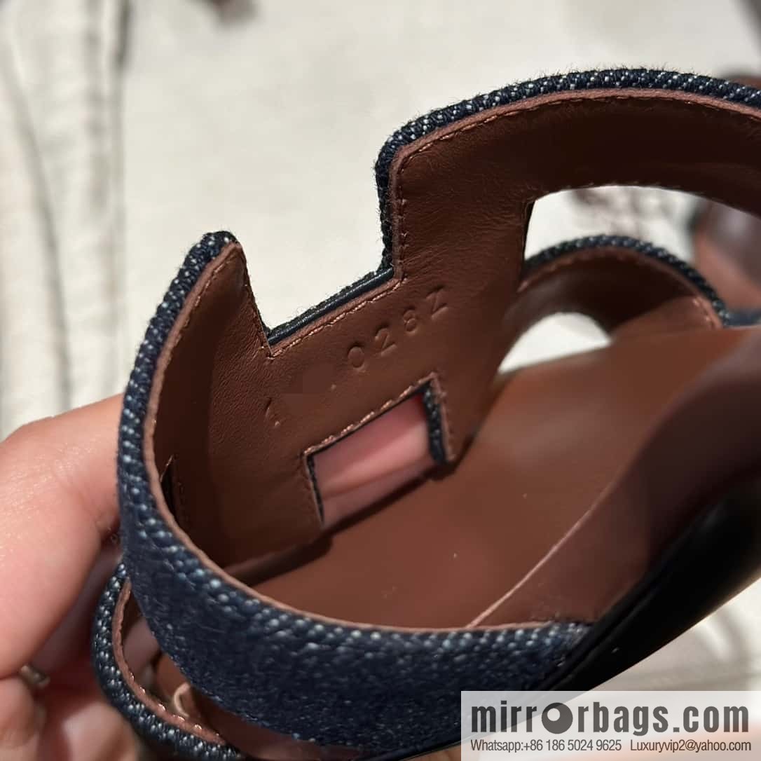 Hermès' latest popular denim high heels