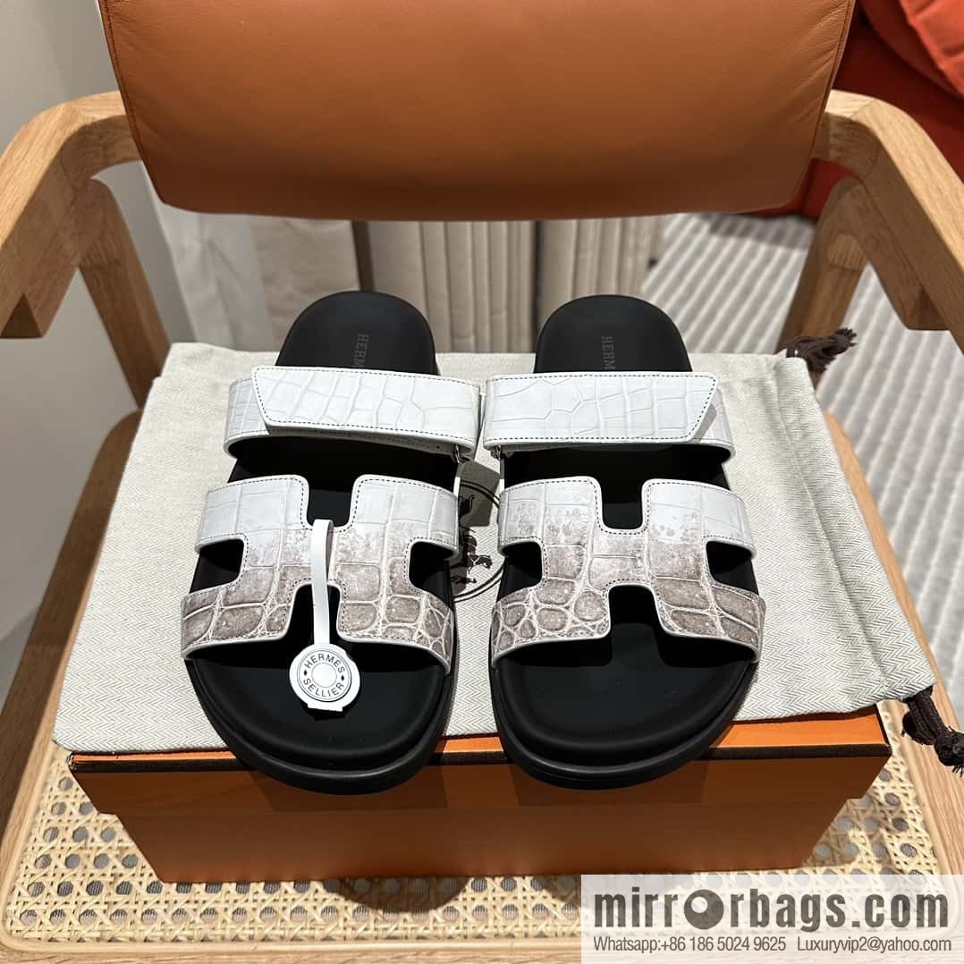 Hermès crocodile shoes