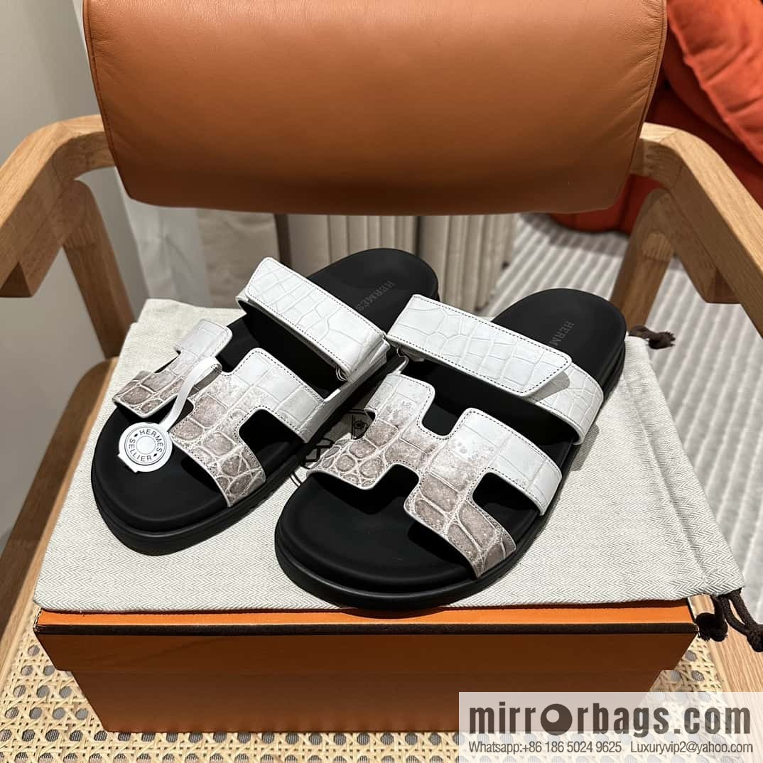 Hermès crocodile shoes
