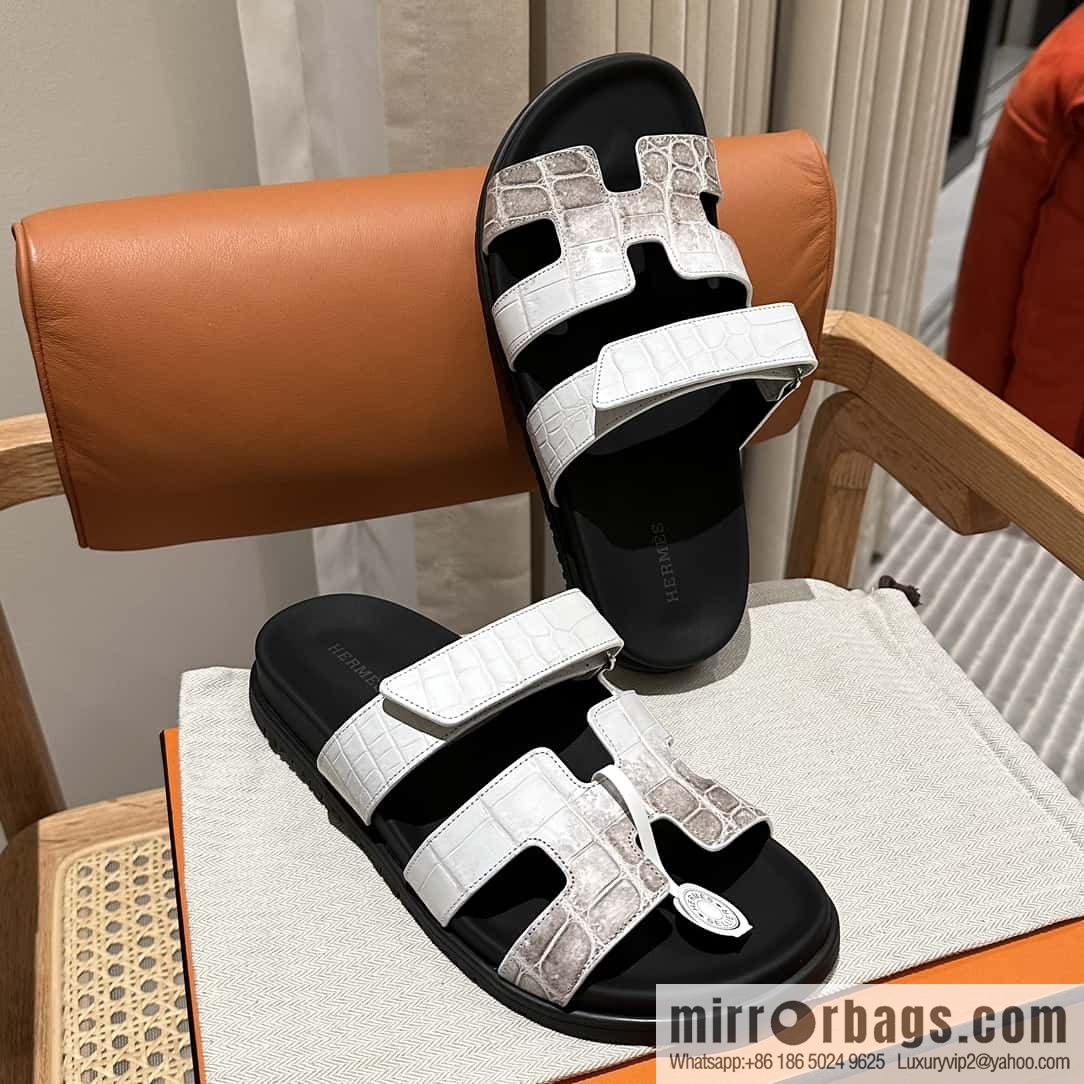 Hermès crocodile shoes